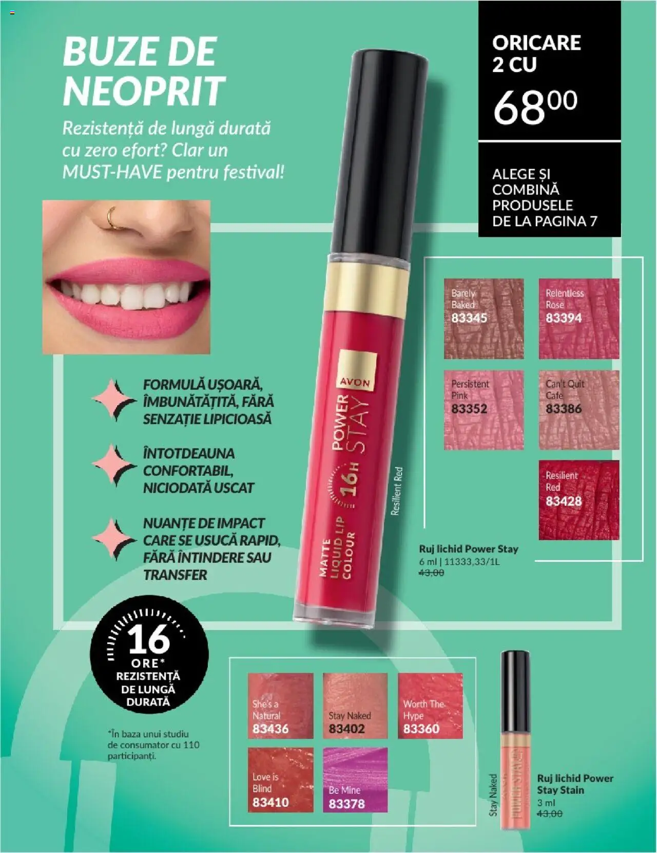 Catalog Avon 1 - 29 Iunie 2025 | Pagina 7 | Produse: Ruj, Peluş Köpek Yatağı