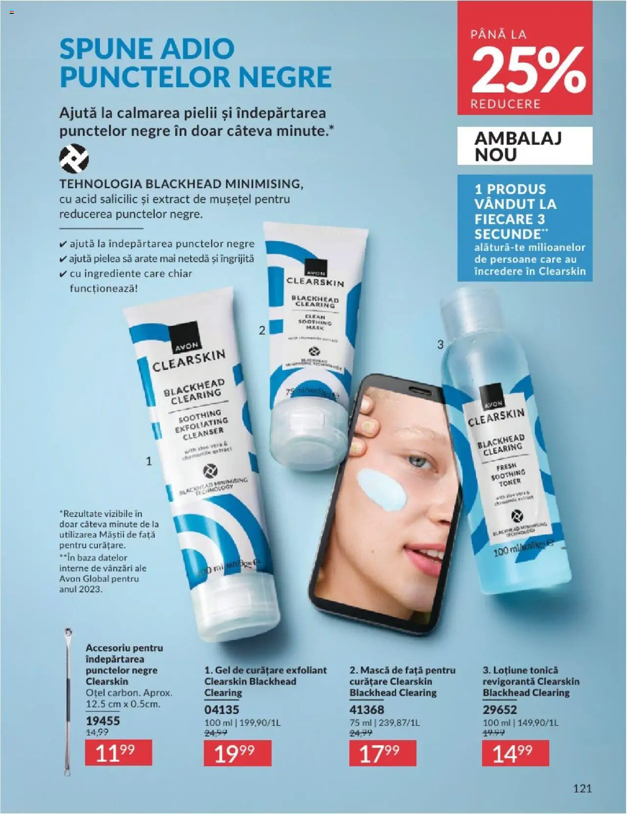 Catalog Avon 1 - 29 Iunie 2025 | Pagina 121 | Produse: Loțiune tonică, Pomelo, Gel de curățare, Toner