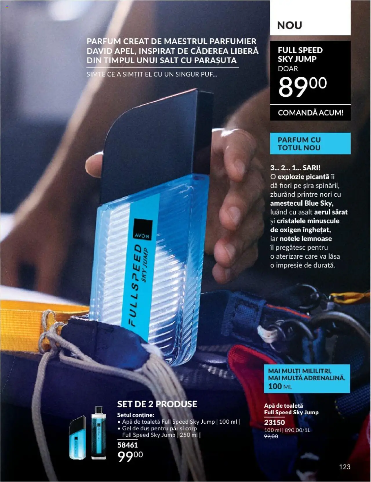 Catalog Avon 1 - 29 Iunie 2025 | Pagina 123 | Produse: Toaletă, Parfum, Gel de duș, Apă