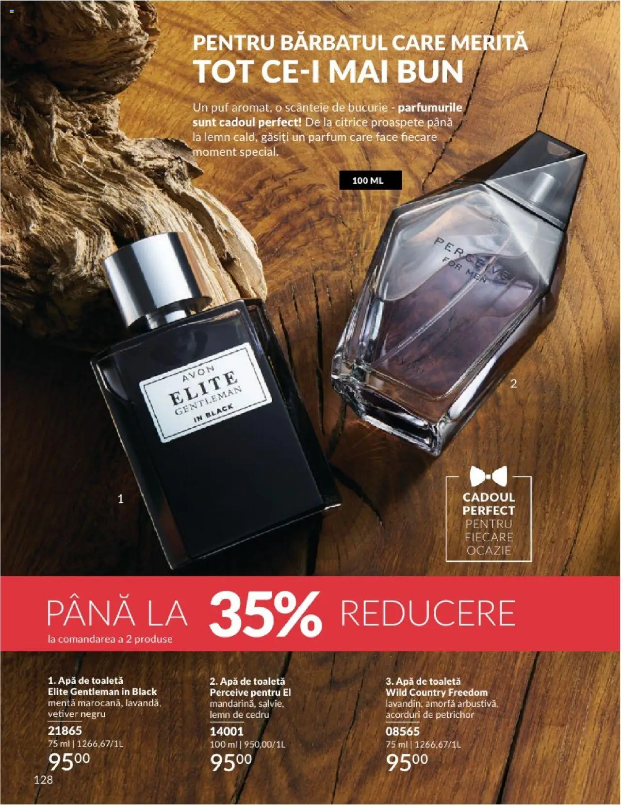 Catalog Avon 1 - 29 Iunie 2025 | Pagina 128 | Produse: Toaletă, Parfum, Apă de toaletă, Apă