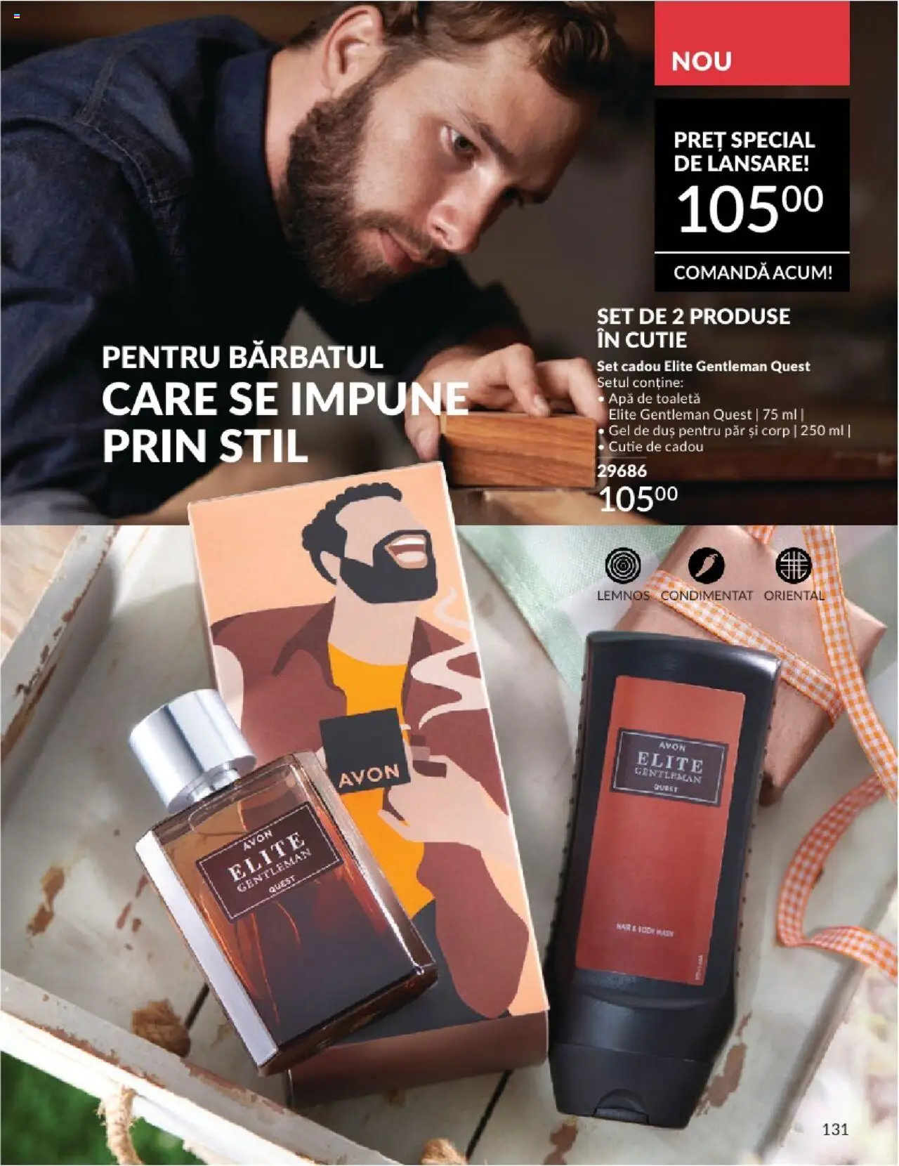 Catalog Avon 1 - 29 Iunie 2025 | Pagina 131 | Produse: Cutie, Toaletă, Duș, Gel de duș
