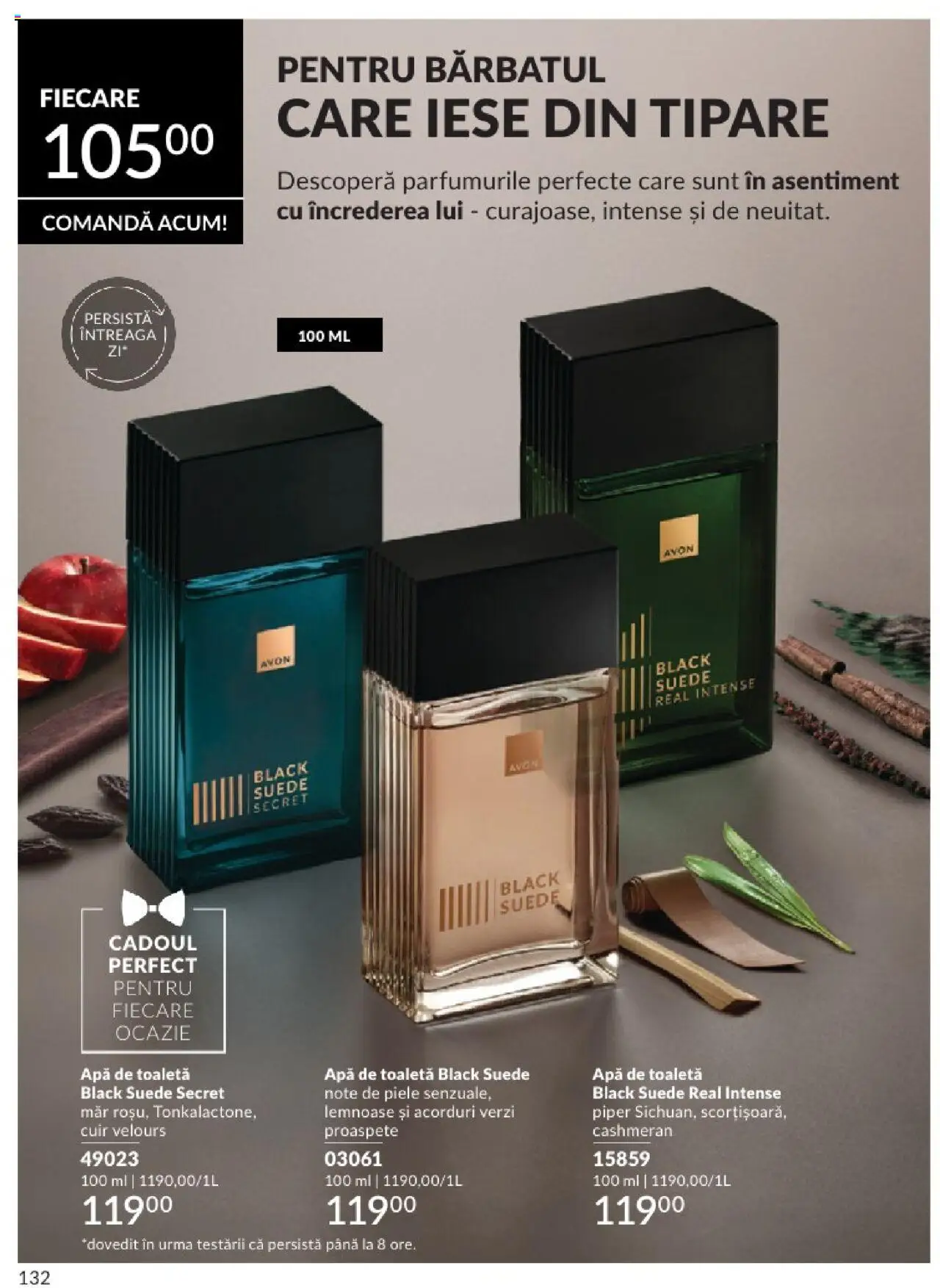Catalog Avon 1 - 29 Iunie 2025 | Pagina 132 | Produse: Toaletă, Apă de toaletă, Apă, Piper