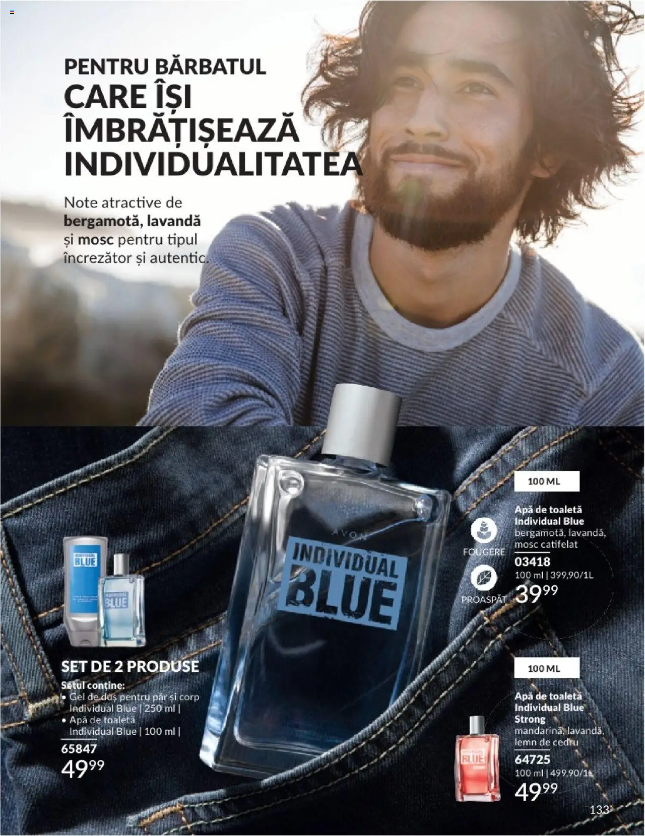Catalog Avon 1 - 29 Iunie 2025 | Pagina 133 | Produse: Toaletă, Duș, Apă de toaletă, Apă