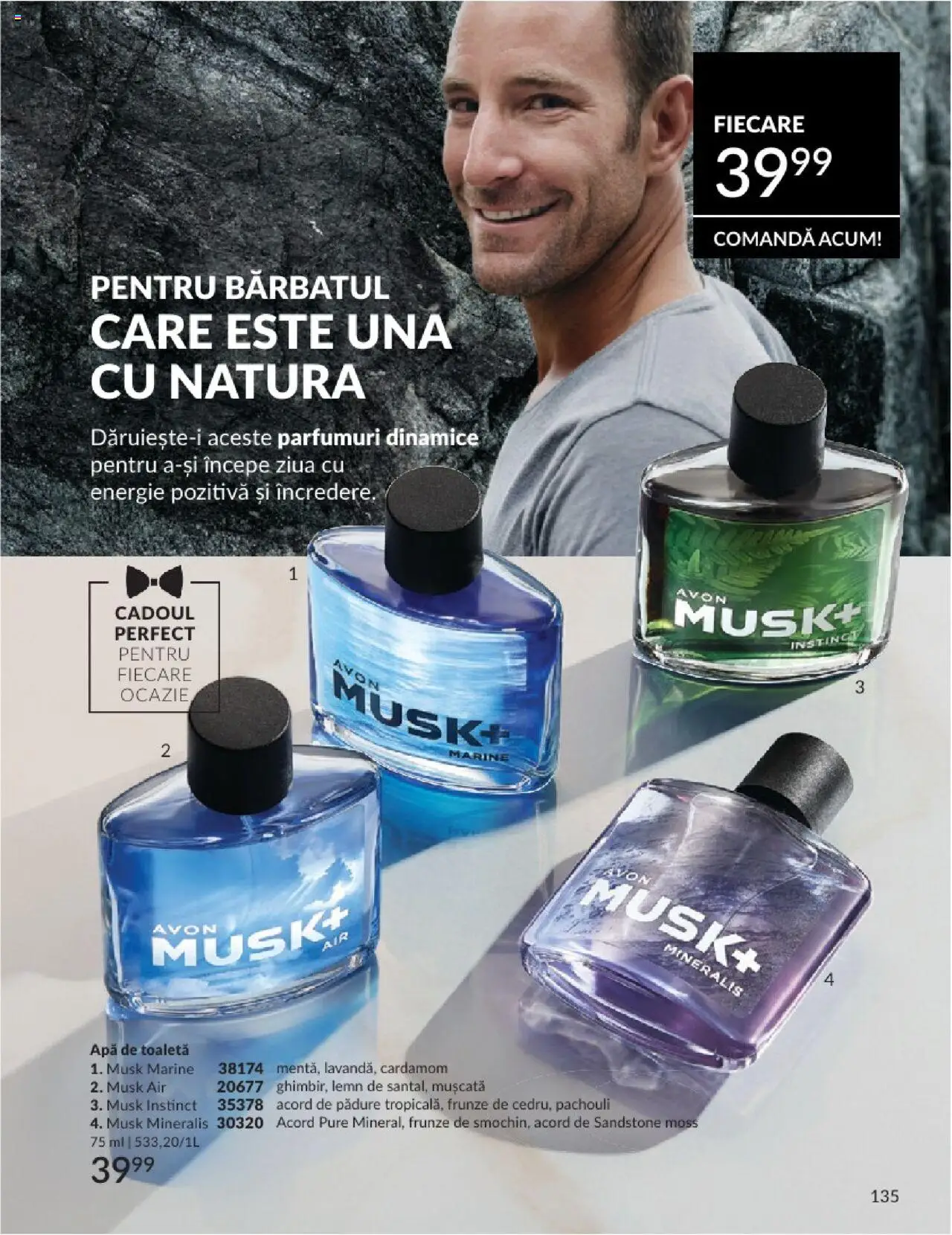 Catalog Avon 1 - 29 Iunie 2025 | Pagina 135 | Produse: Toaletă, Apă de toaletă, Apă