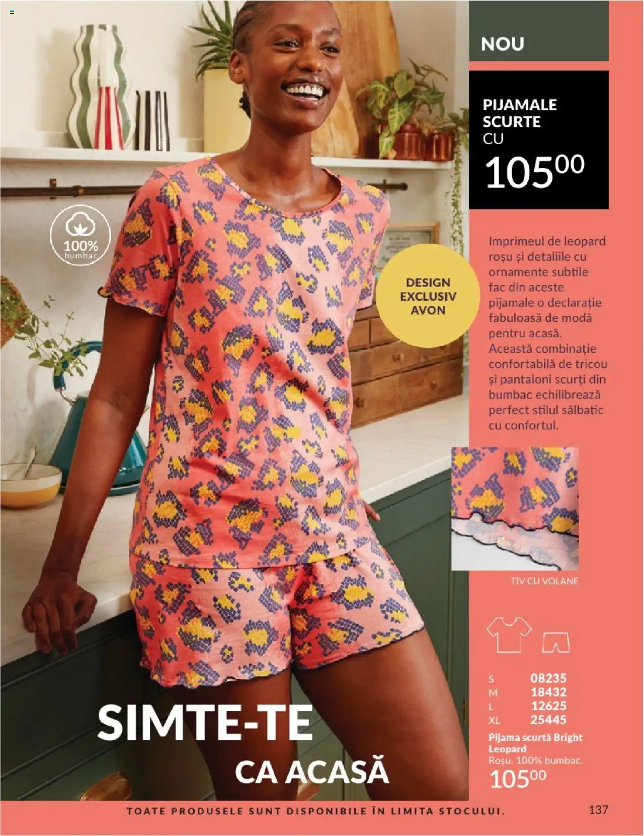 Catalog Avon 1 - 29 Iunie 2025 | Pagina 137 | Produse: Tricou, Pantaloni, Pantaloni scurți, Pijamale