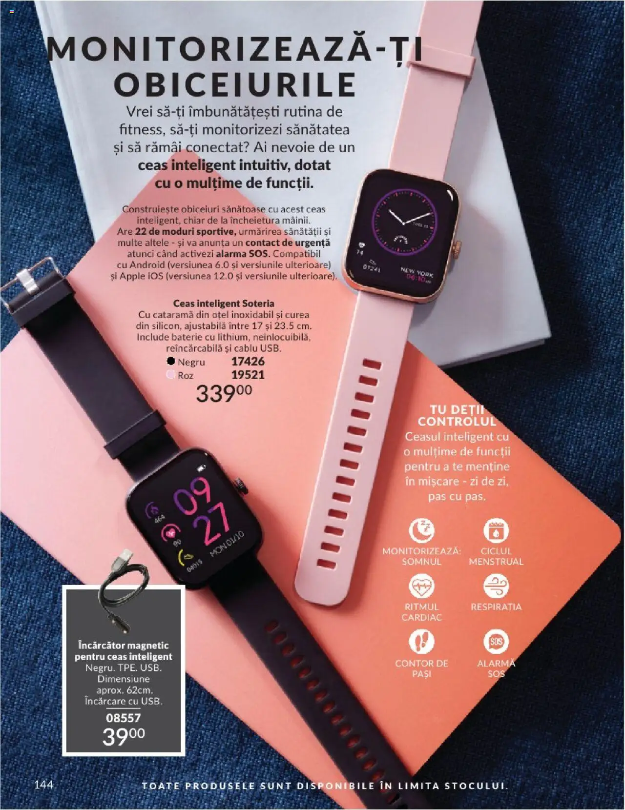 Catalog Avon 1 - 29 Iunie 2025 | Pagina 144 | Produse: Curea, Cablu, Baterie, Apple