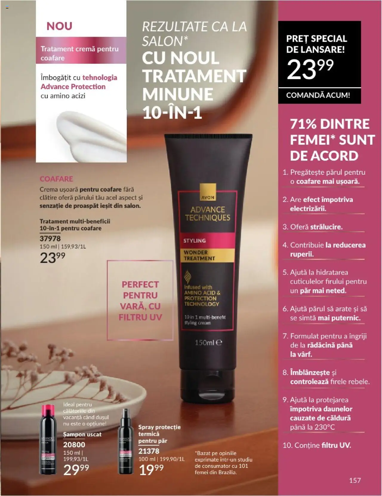 Catalog Avon 1 - 29 Iunie 2025 | Pagina 157 | Produse: Șampon, Cremă, Șampon uscat