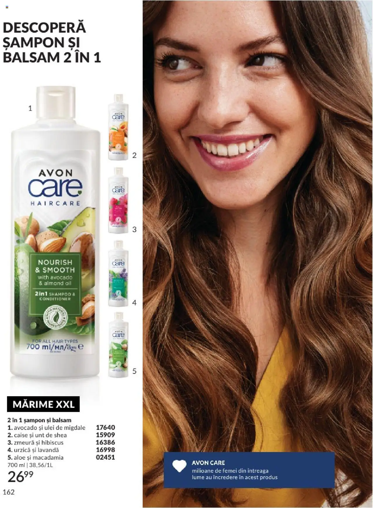 Catalog Avon 1 - 29 Iunie 2025 | Pagina 162 | Produse: Migdale, Balsam, Ulei, Avocado