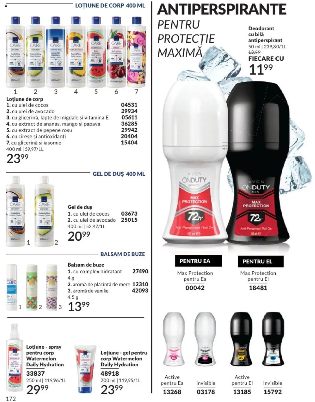 Catalog Avon 1 - 29 Iunie 2025 | Pagina 172 | Produse: Migdale, Gel de duș, Mere, Cireșe