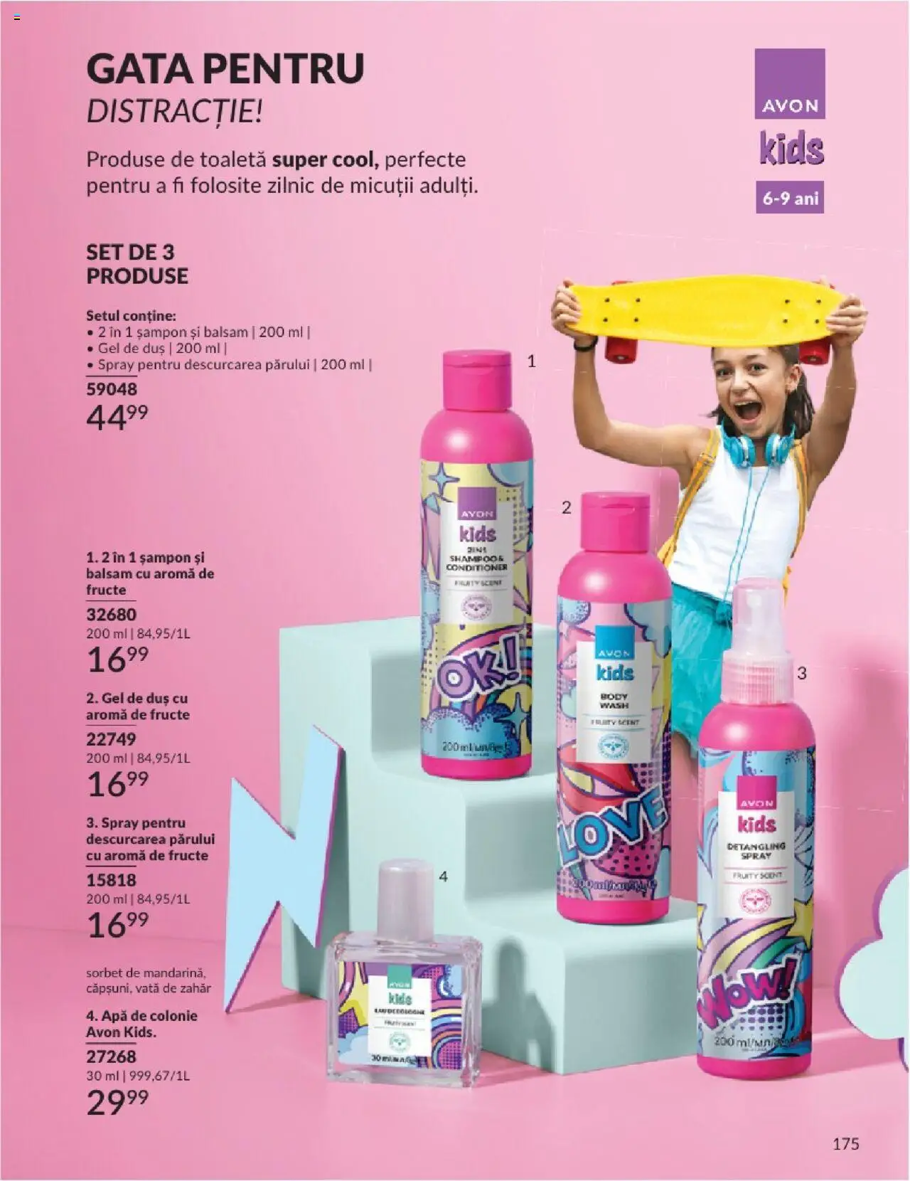 Catalog Avon 1 - 29 Iunie 2025 | Pagina 175 | Produse: Toaletă, Balsam, Apă, Fructe