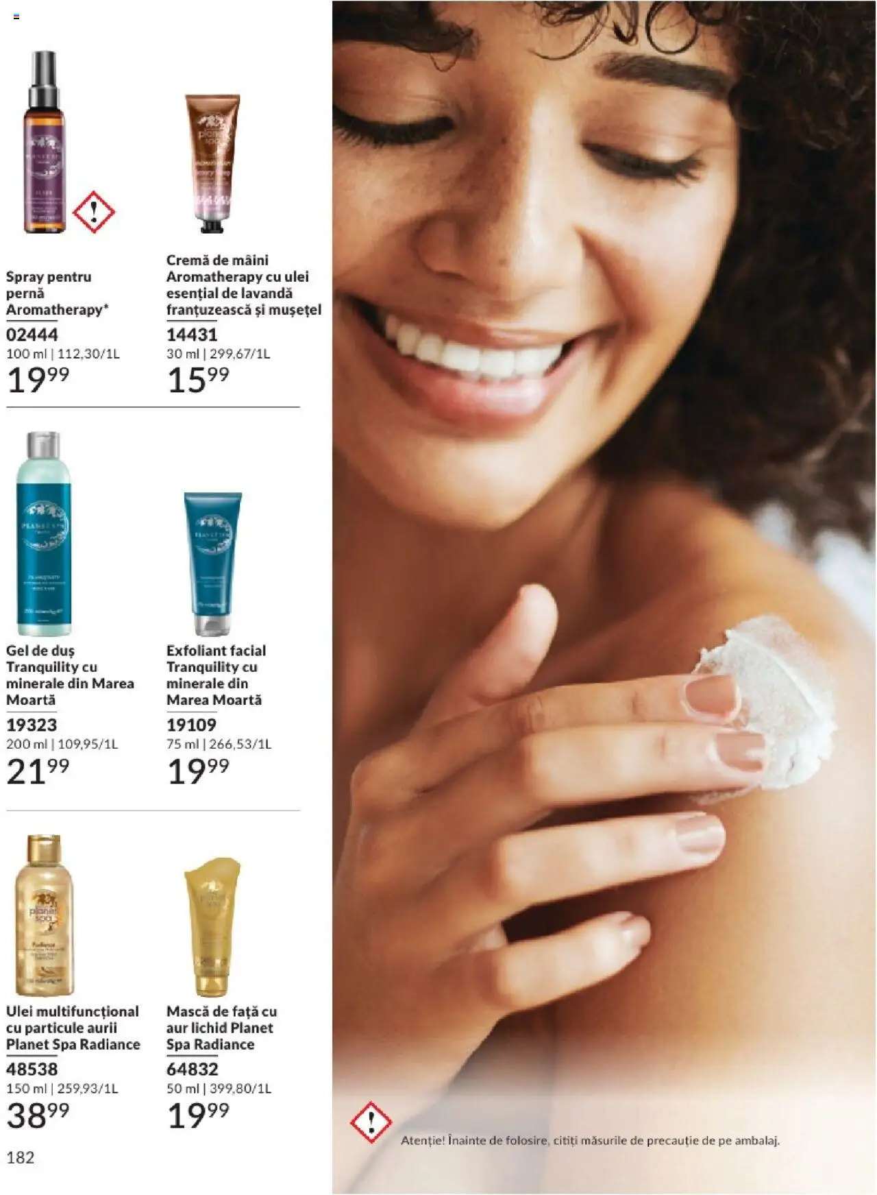 Catalog Avon 1 - 29 Iunie 2025 | Pagina 182 | Produse: Exfoliant, Pernă, Duș, Ulei