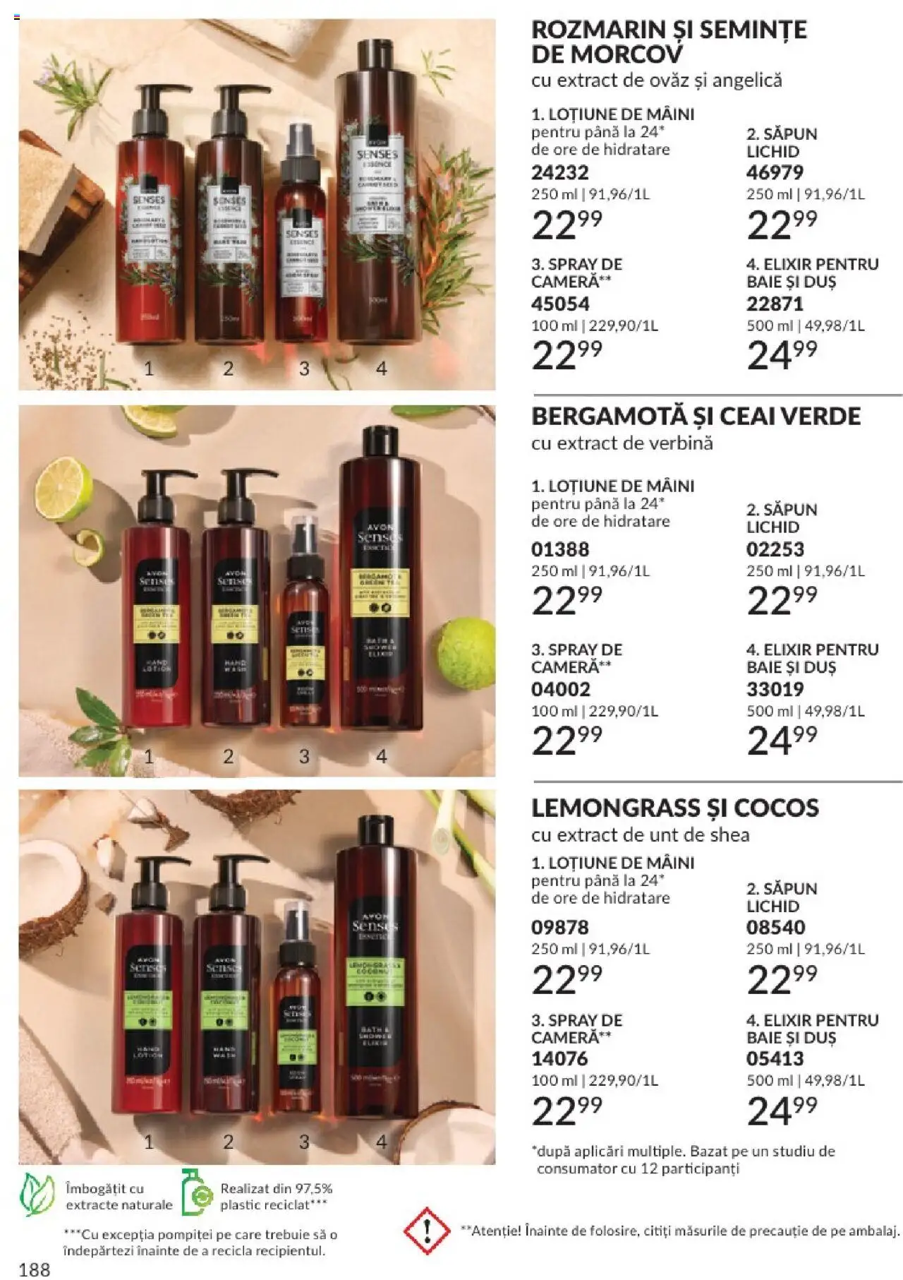 Catalog Avon 1 - 29 Iunie 2025 | Pagina 188 | Produse: Duș, Unt, Săpun, Săpun lichid