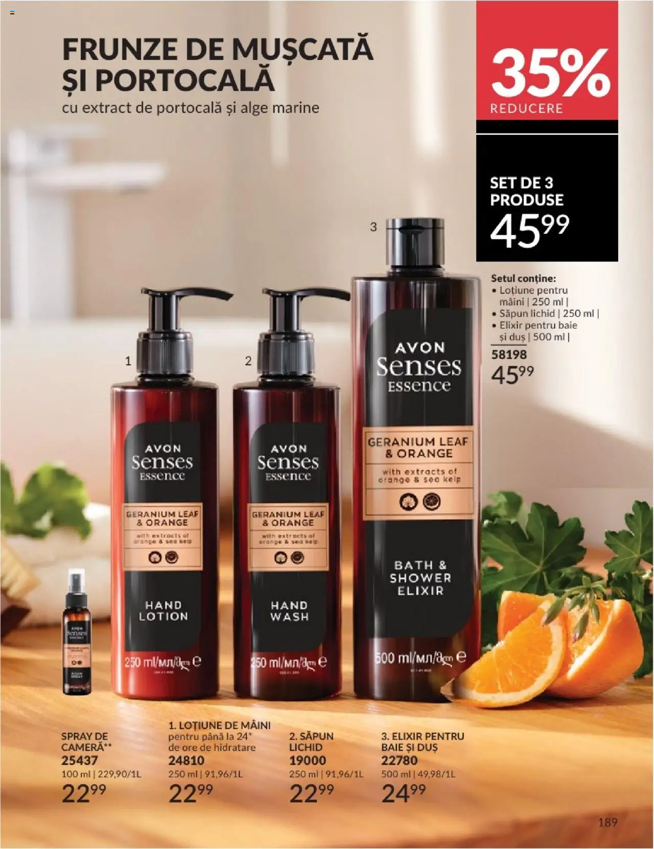 Catalog Avon 1 - 29 Iunie 2025 | Pagina 189 | Produse: Cameră, Duș, Săpun, Săpun lichid