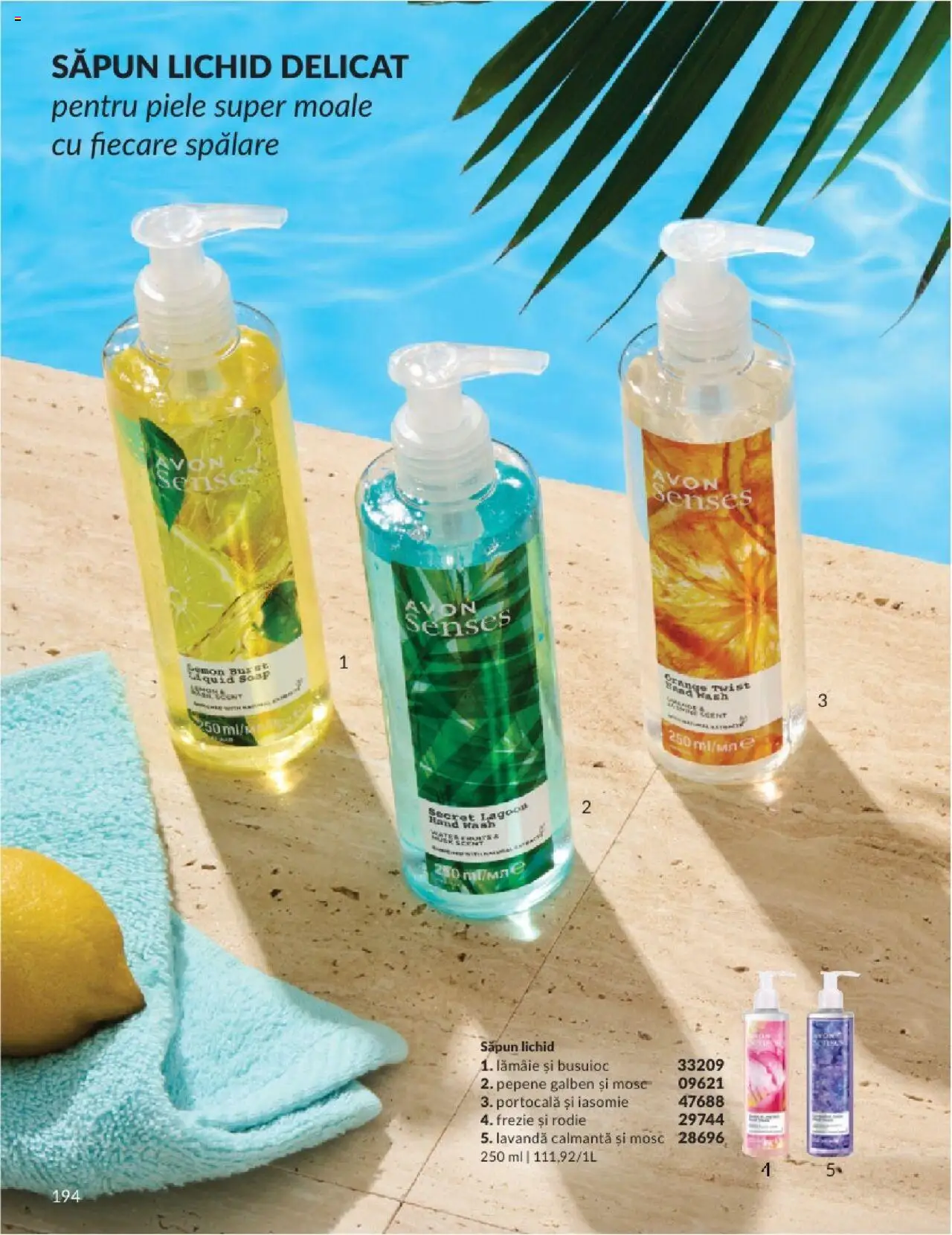Catalog Avon 1 - 29 Iunie 2025 | Pagina 194 | Produse: Pepene Galben, Săpun, Săpun lichid, Lămâie