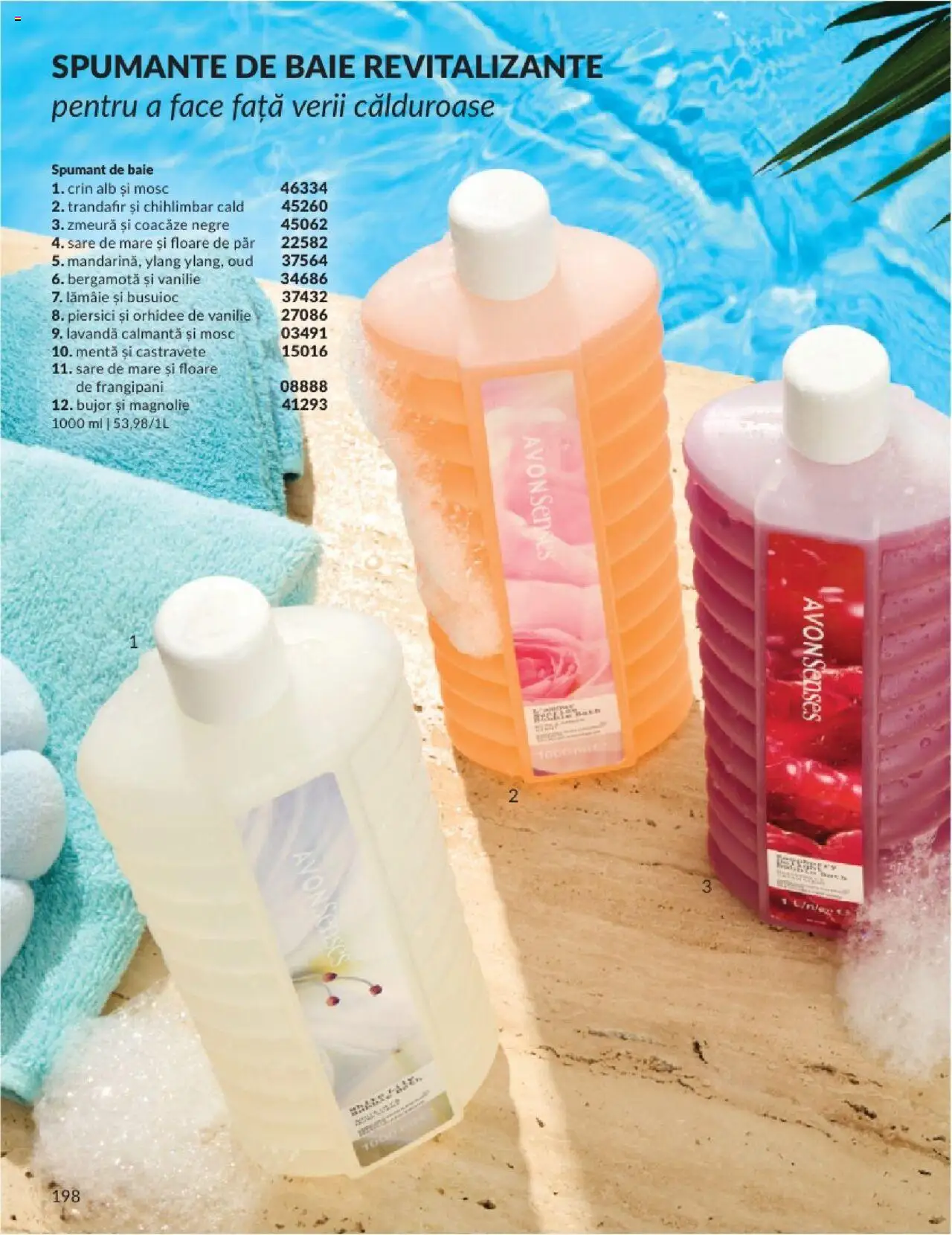 Catalog Avon 1 - 29 Iunie 2025 | Pagina 198 | Produse: Trandafir, Orhidee, Sare, Spumant de baie