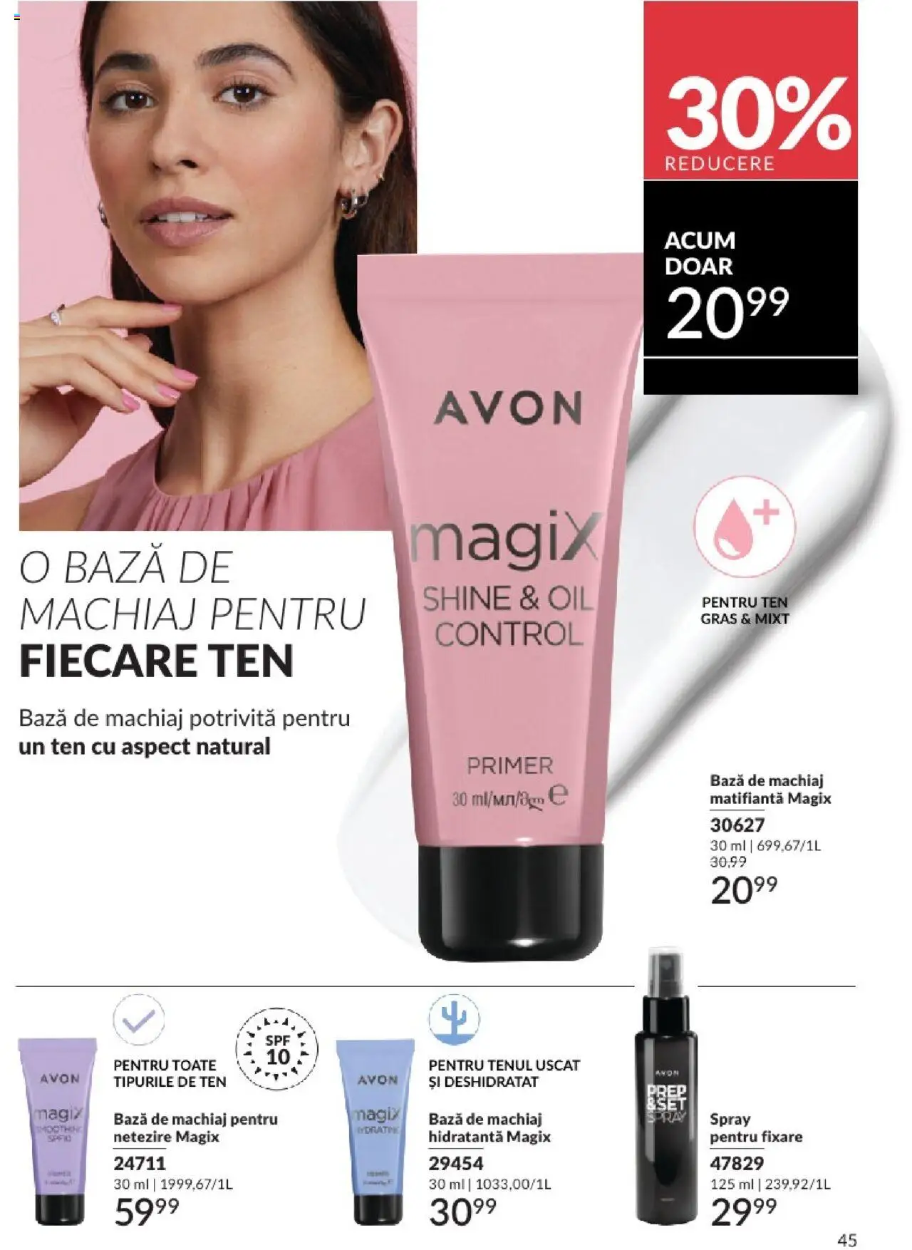 Catalog Avon 1 - 29 Iunie 2025 | Pagina 45 | Produse: Bază de machiaj, Machiaj