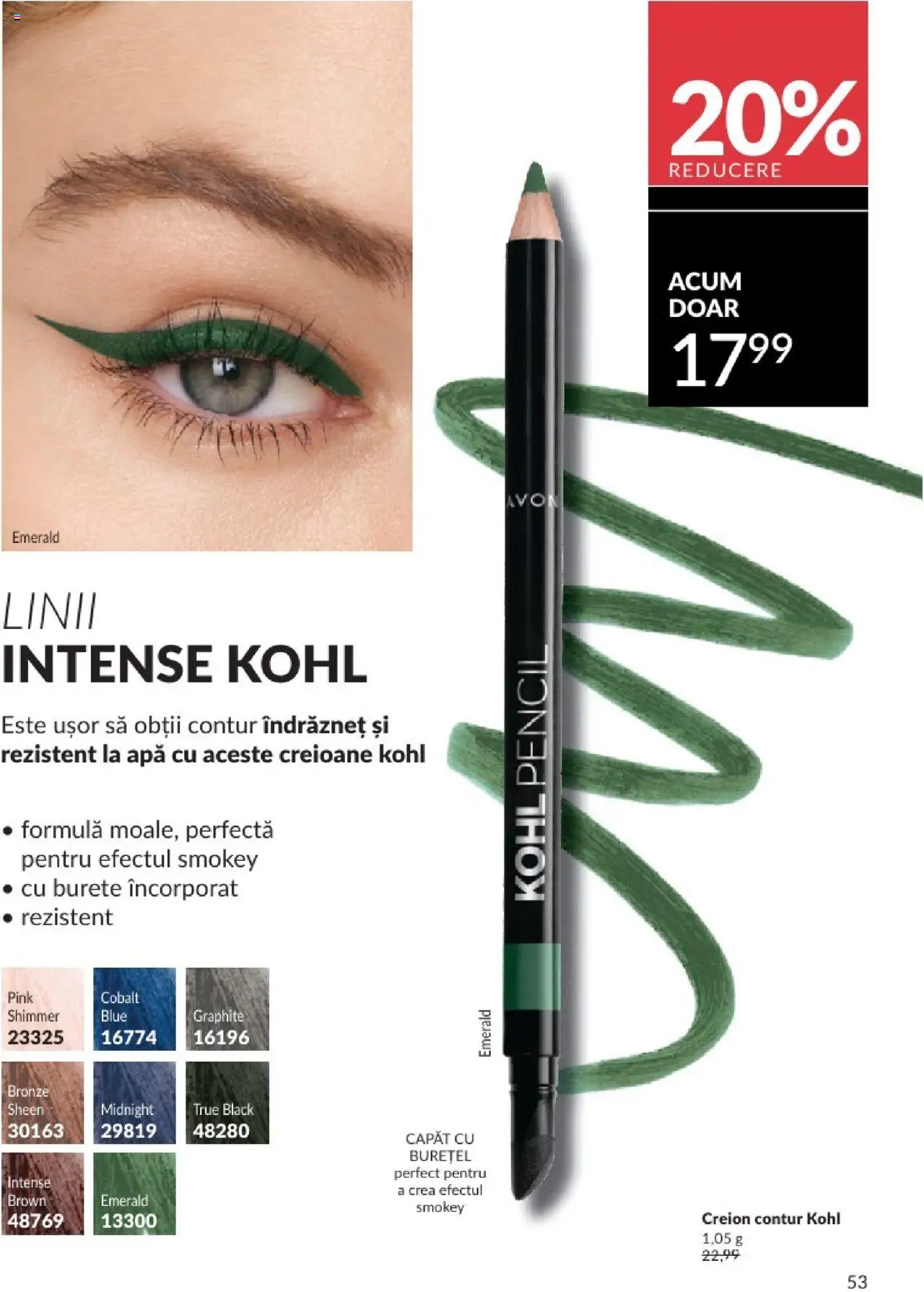 Catalog Avon 1 - 29 Iunie 2025 | Pagina 53 | Produse: Burete, Apă