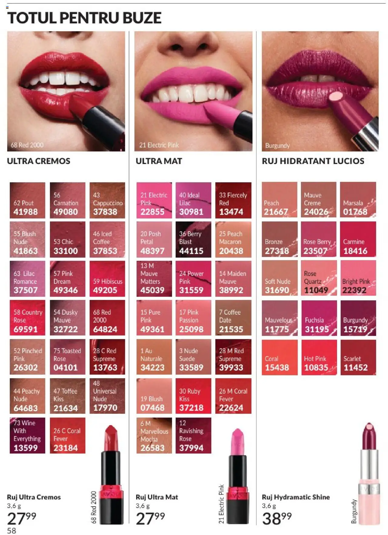 Catalog Avon 1 - 29 Iunie 2025 | Pagina 58 | Produse: Blush, Ruj