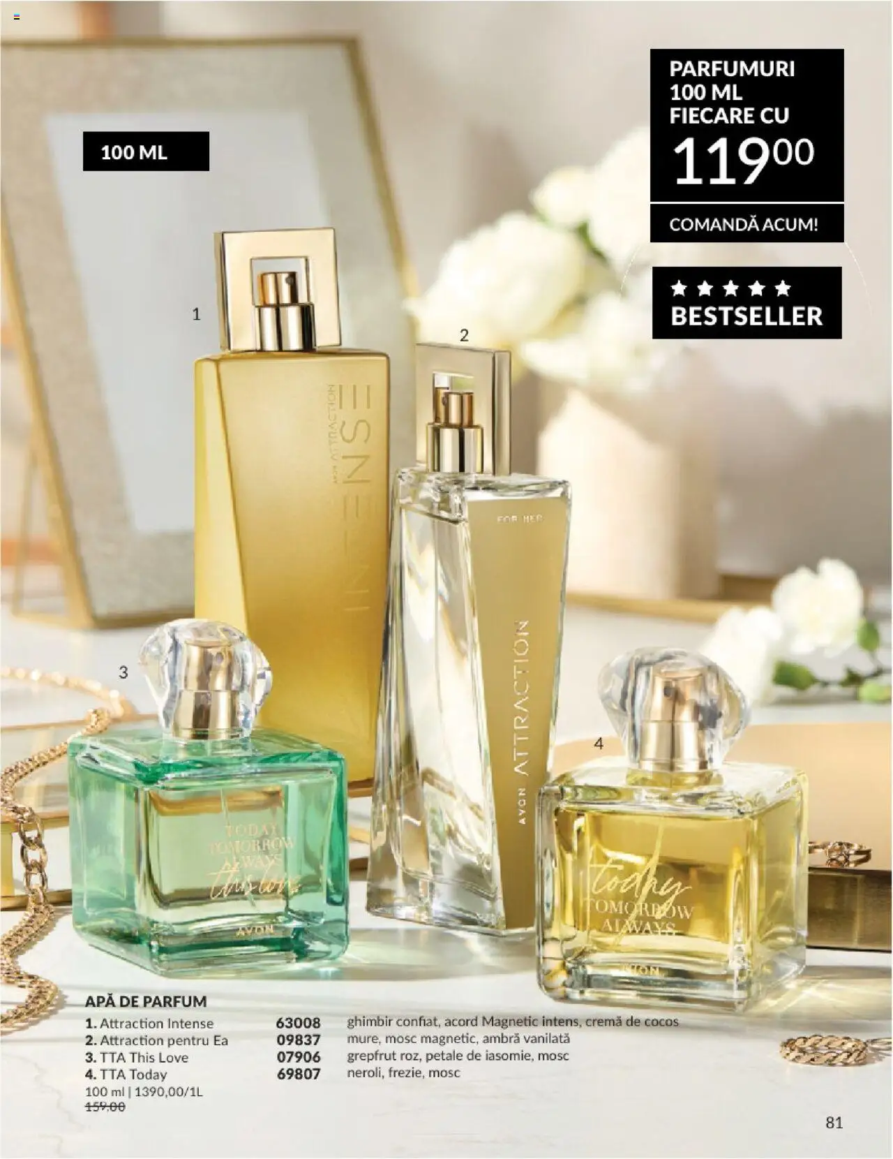 Catalog Avon 1 - 29 Iunie 2025 | Pagina 81 | Produse: Apă de parfum, Parfum, Cremă, Apă