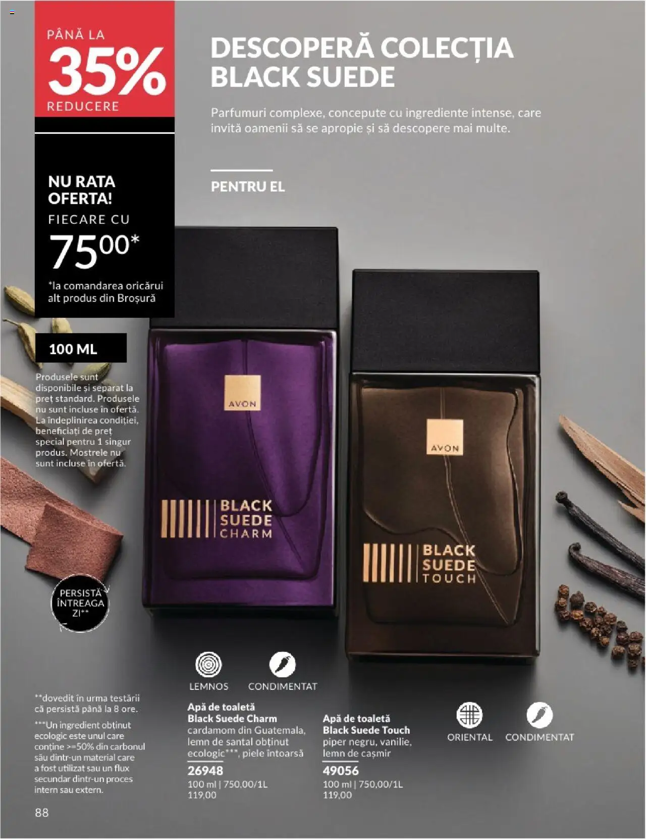 Catalog Avon 1 - 29 Iunie 2025 | Pagina 88 | Produse: Apă de toaletă, Rață, Apă, Piper