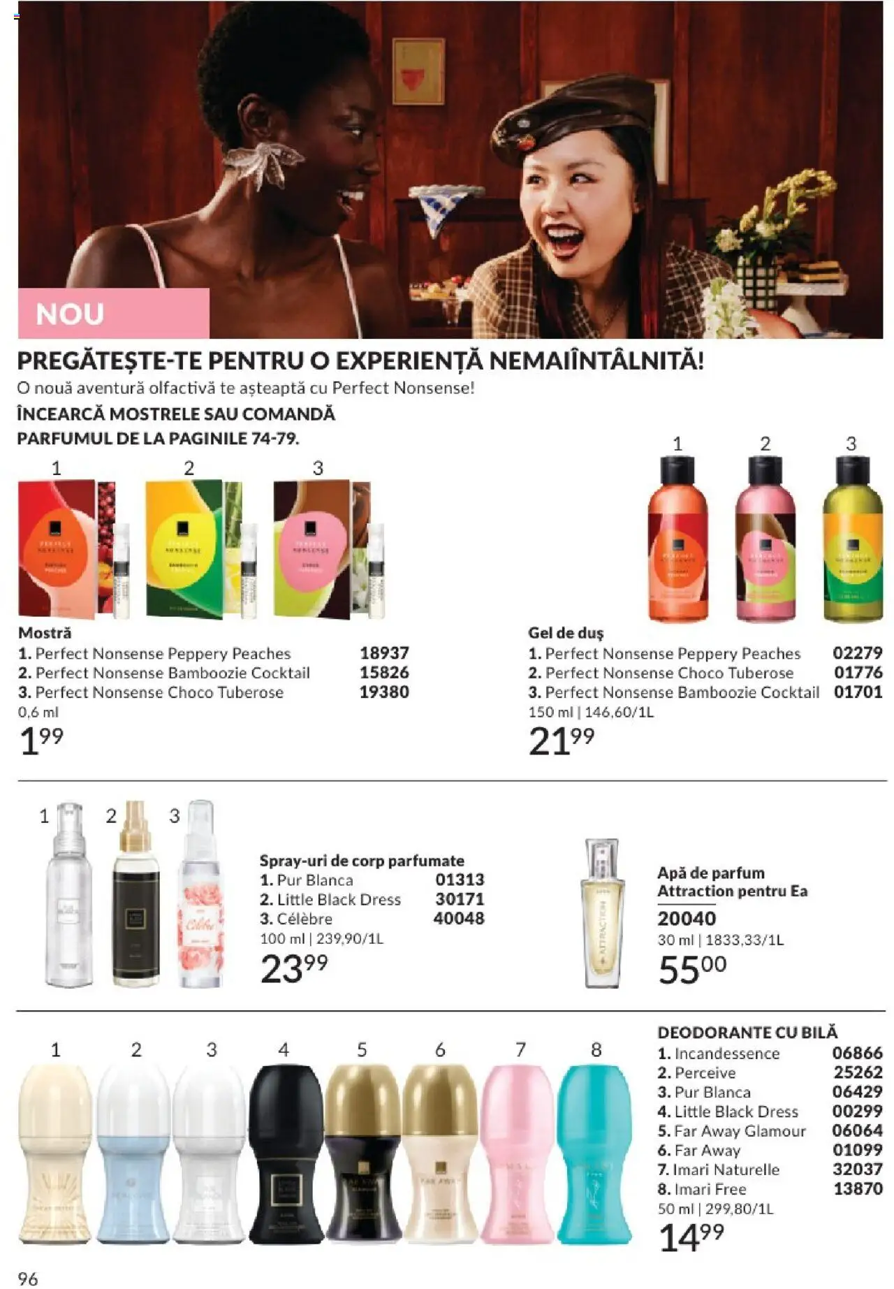 Catalog Avon 1 - 29 Iunie 2025 | Pagina 96 | Produse: Apă de parfum, Parfum, Gel de duș, Apă
