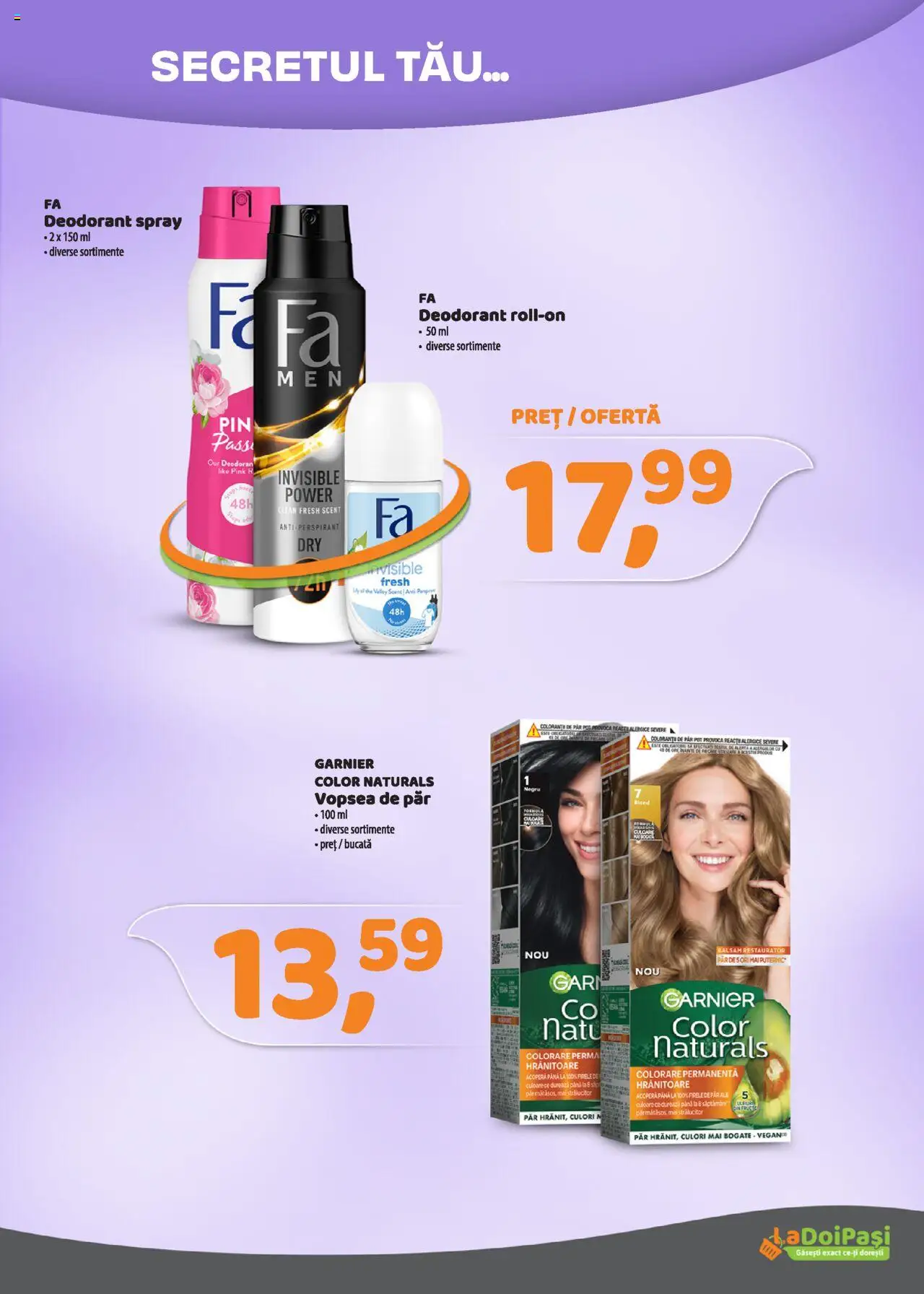 Catalog La Doi Pași 1 - 29 Iunie 2025 | Pagina 12 | Produse: Pomelo, Vopsea, Balsam, Fructe