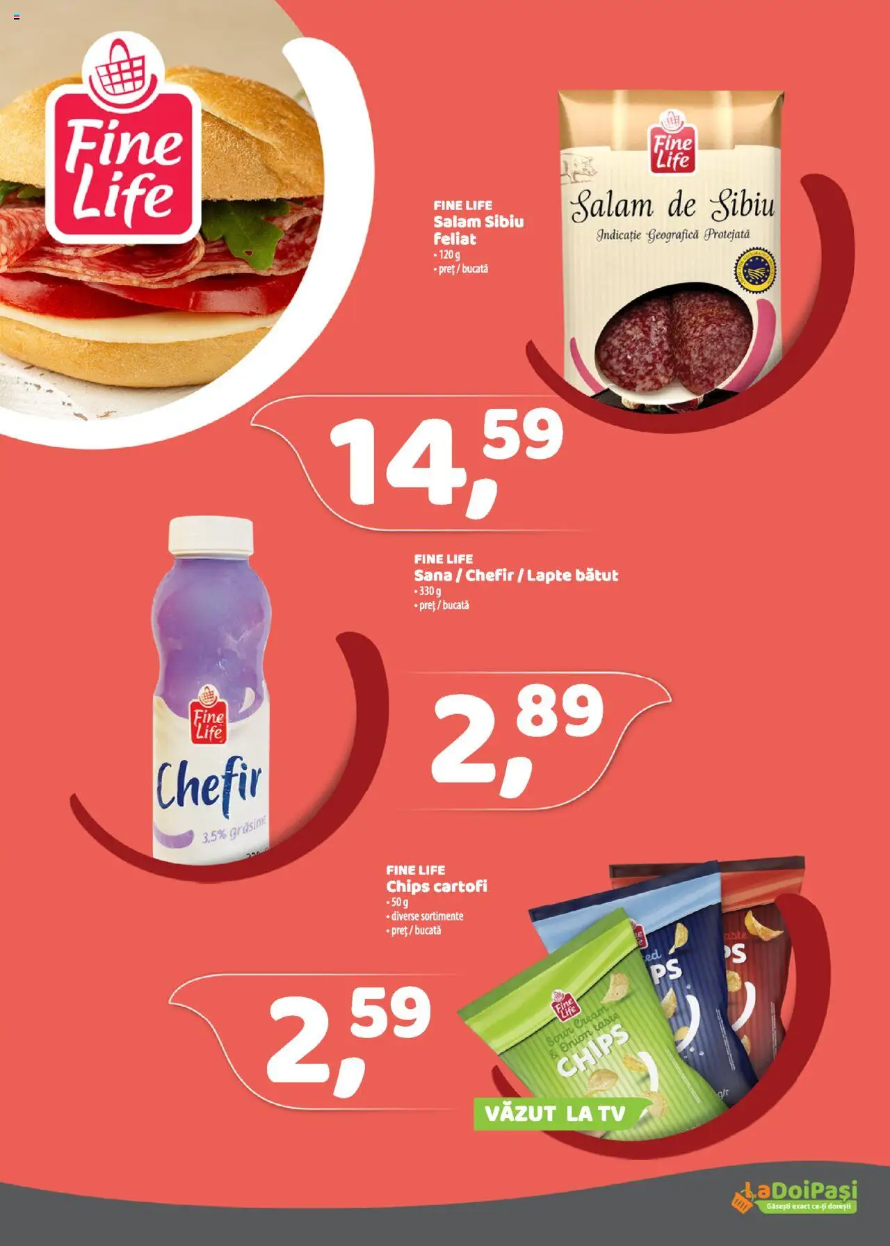 Catalog La Doi Pași 1 - 29 Iunie 2025 | Pagina 16 | Produse: Lapte, Salam, Cartofi