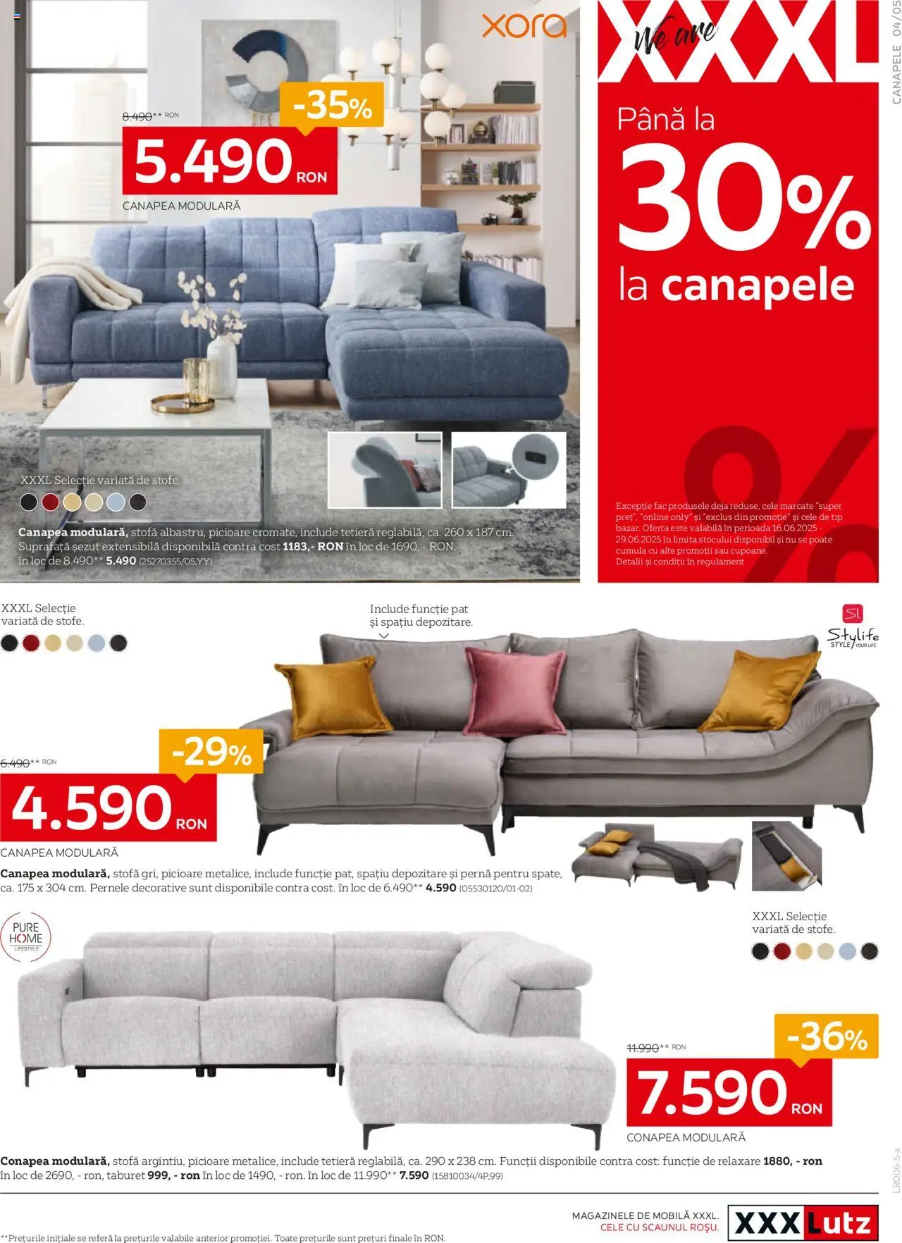 Catalog XXXLutz 2 - 28 Iunie 2025 | Pagina 5 | Produse: Pat, Pernă, Canapea, Taburet