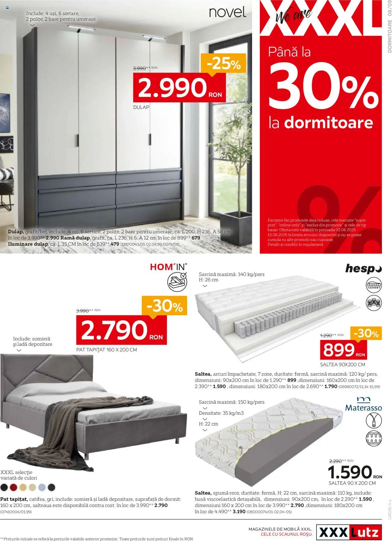 Catalog XXXLutz 2 - 28 Iunie 2025 | Pagina 9 | Produse: Pat, Saltea