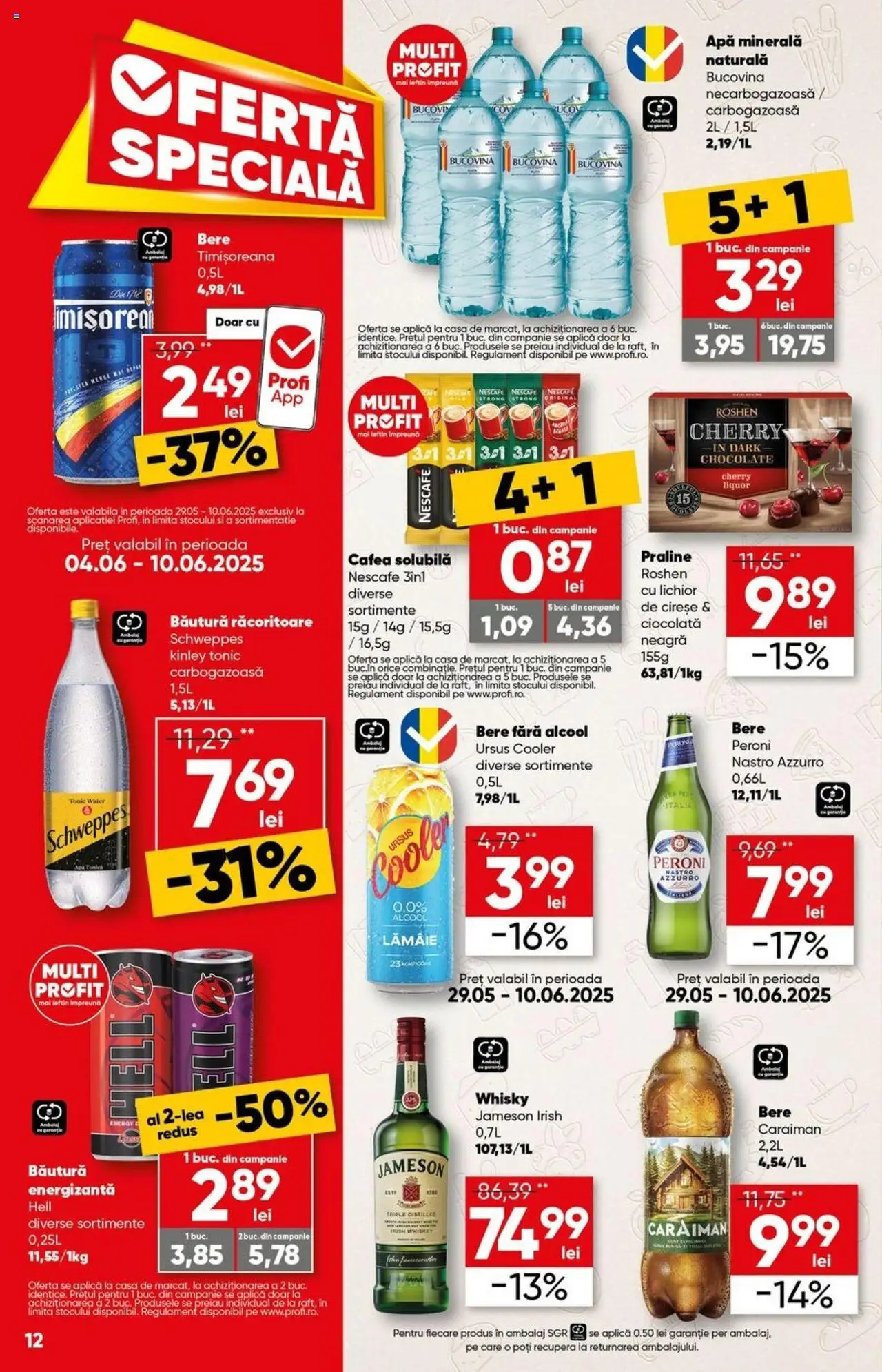 Catalog Profi 28 Mai - 9 Iunie 2025 | Pagina 12 | Produse: Praline, Cafea, Ciocolată, Lămâie