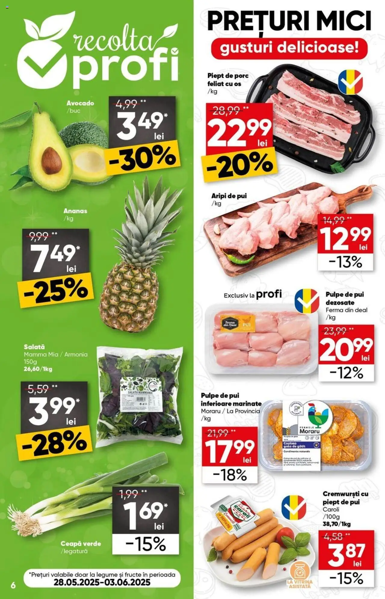 Catalog Profi 28 Mai - 9 Iunie 2025 | Pagina 6 | Produse: Hacıyatmaz Kedi Oyuncağı, Mici, Ananas, Salată