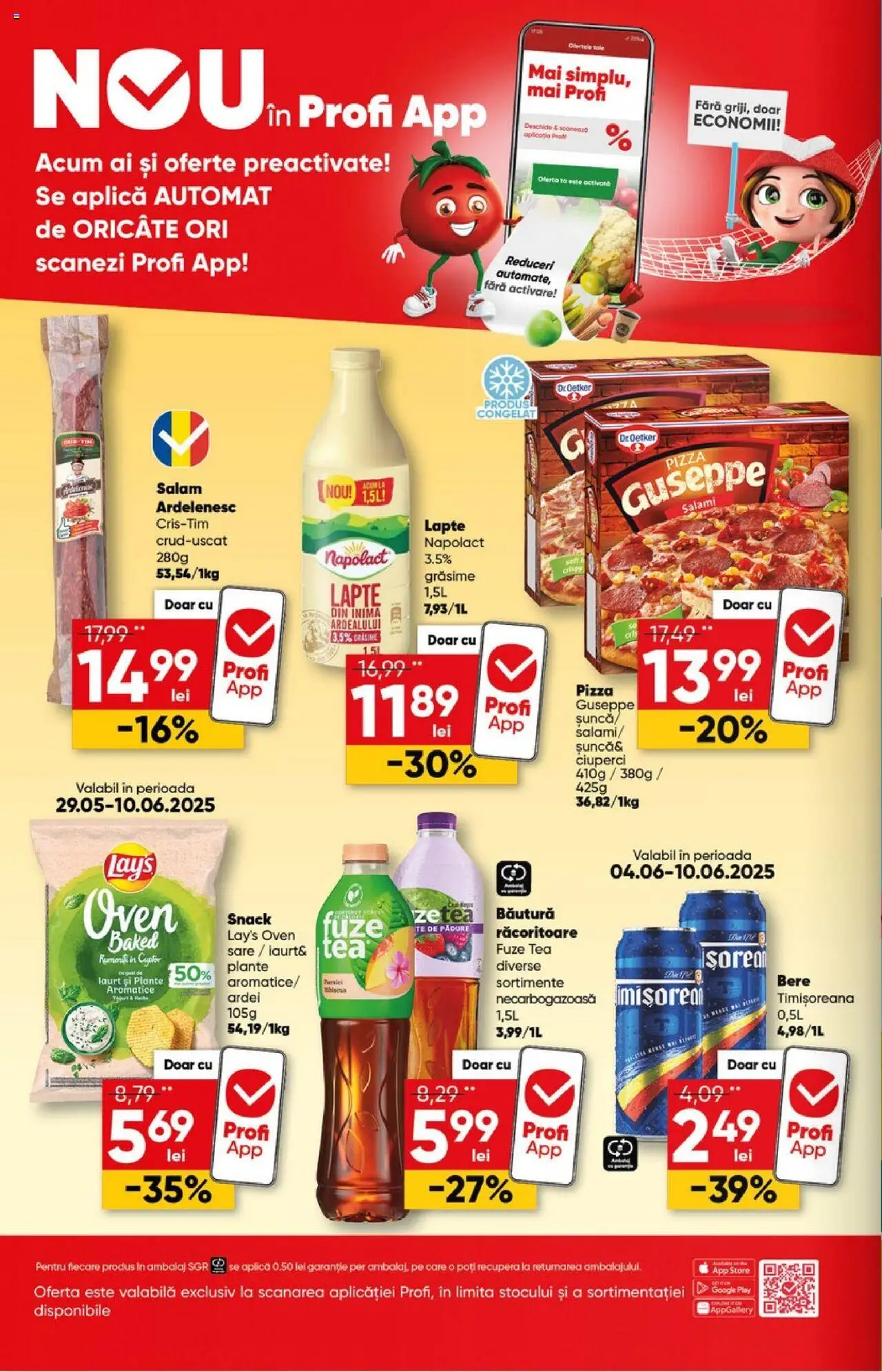 Catalog Profi 28 Mai - 9 Iunie 2025 | Pagina 2 | Produse: Ciuperci, Ardei, Salam, Pizza