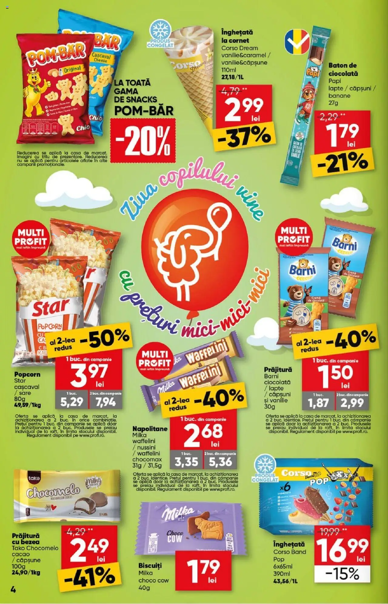 Catalog Profi 28 Mai - 9 Iunie 2025 | Pagina 4 | Produse: Lapte, Cremă, Ciocolată, Banane