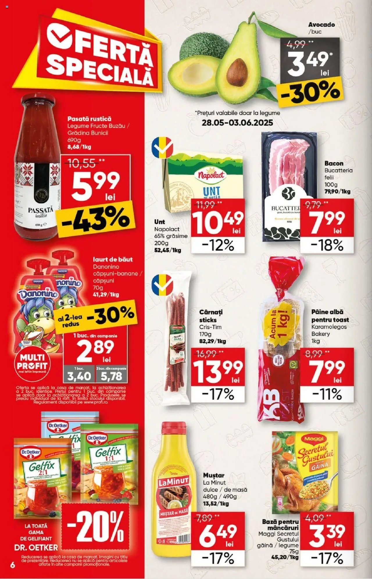 Catalog Profi 28 Mai - 9 Iunie 2025 | Pagina 6 | Produse: Căpșuni, Muștar, Fructe, Cârnați