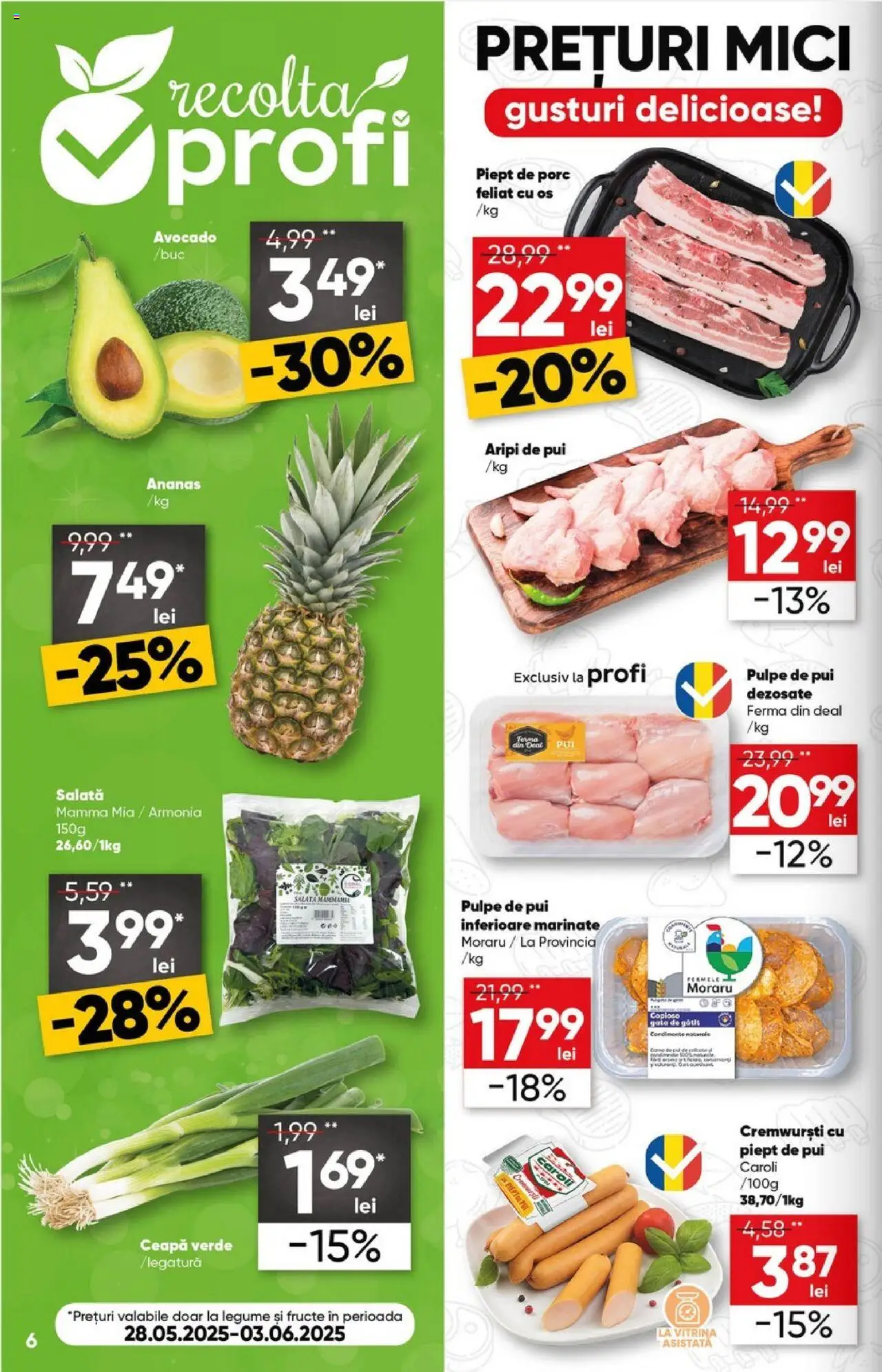 Catalog Profi 28 Mai - 9 Iunie 2025 | Pagina 6 | Produse: Vitrină, Ananas, Ceapă, Fructe