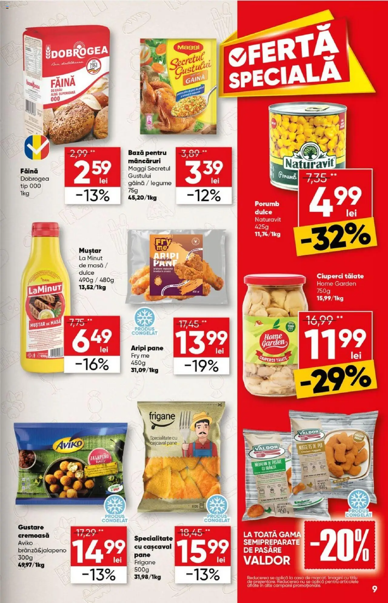 Catalog Profi 28 Mai - 9 Iunie 2025 | Pagina 9 | Produse: Ciuperci, Brânză, Muștar, Legume