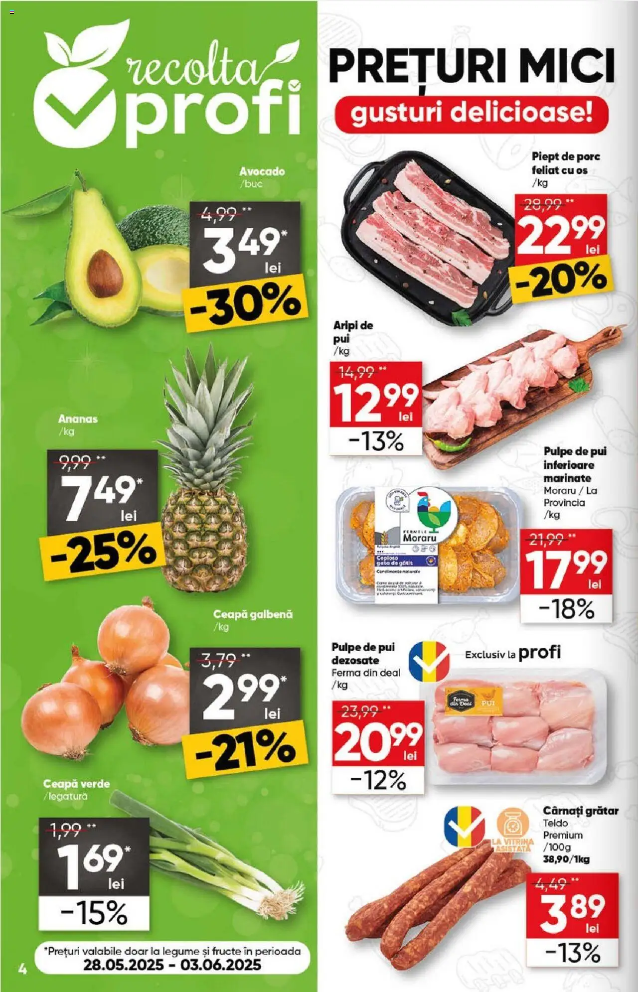Catalog Profi 28 Mai - 9 Iunie 2025 | Pagina 4 | Produse: Avocado, Ceapă, Legume, Cârnați