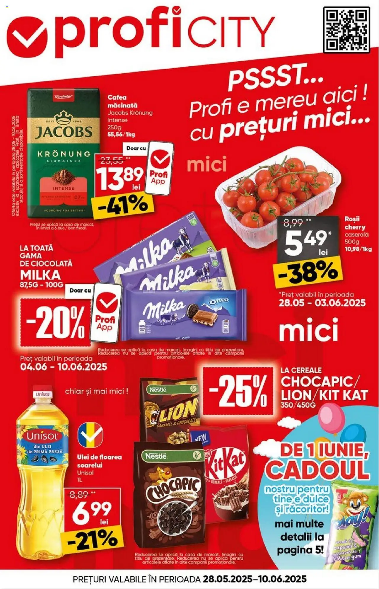Catalog Profi 28 Mai - 9 Iunie 2025 | Pagina 1 | Produse: Köpek çiti, Ciocolată, Roșii, Cereale