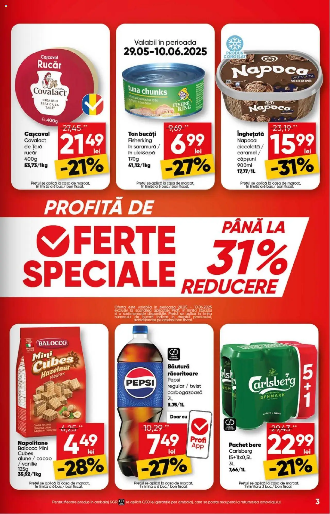 Catalog Profi 28 Mai - 9 Iunie 2025 | Pagina 3 | Produse: Pară, Cașcaval, Cremă, Cacao