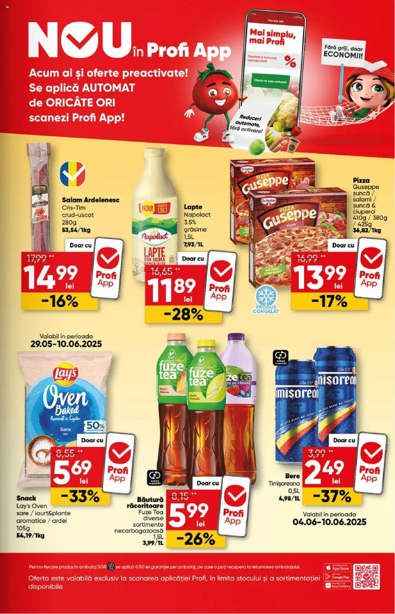 Catalog Profi 28 Mai - 9 Iunie 2025 | Pagina 9 | Produse: Lapte, Șuncă, Pizza, Bere