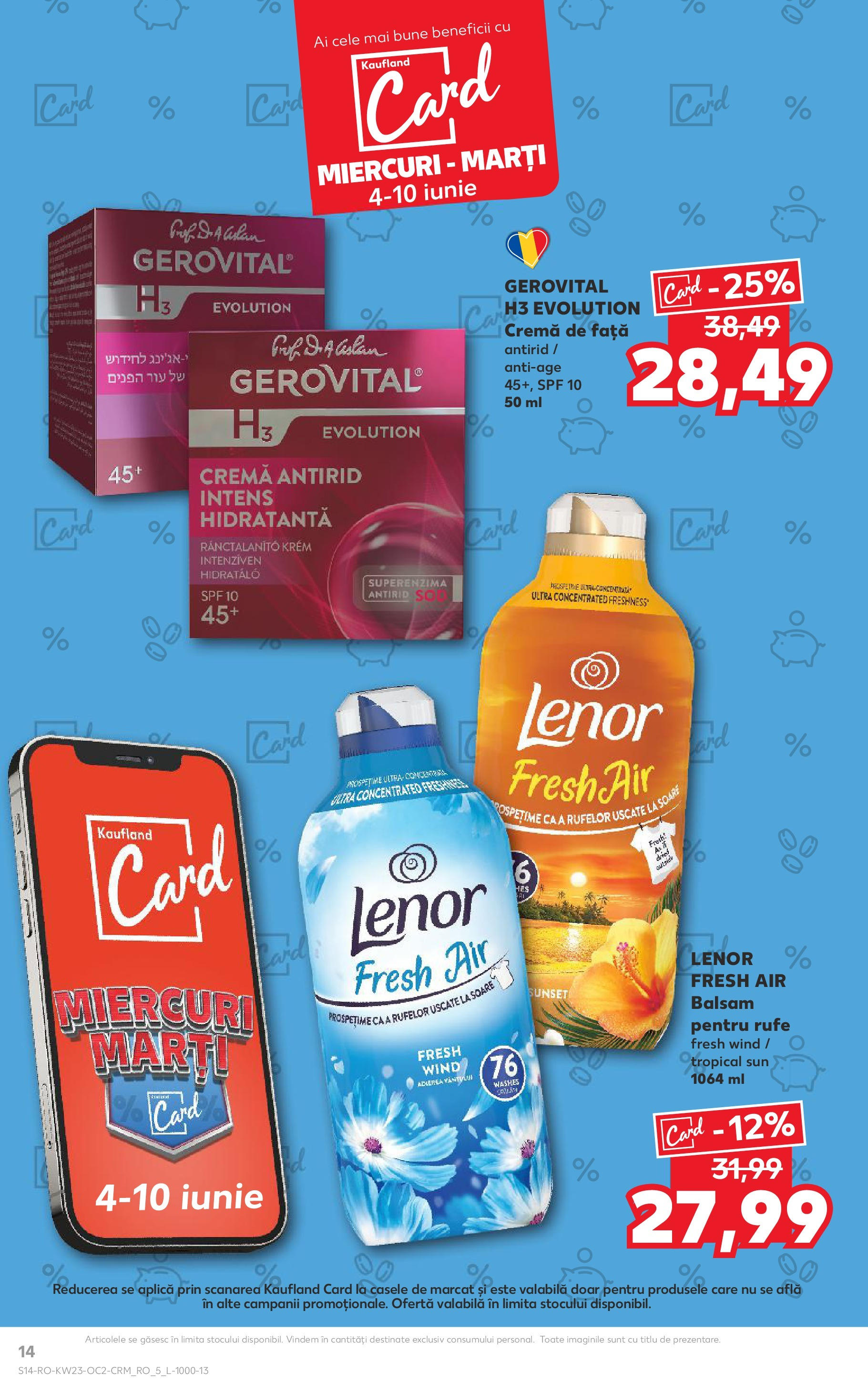 Catalog Kaufland 4 - 9 Iunie 2025 | Pagina 14 | Produse: Balsam, Cremă, Yorgan