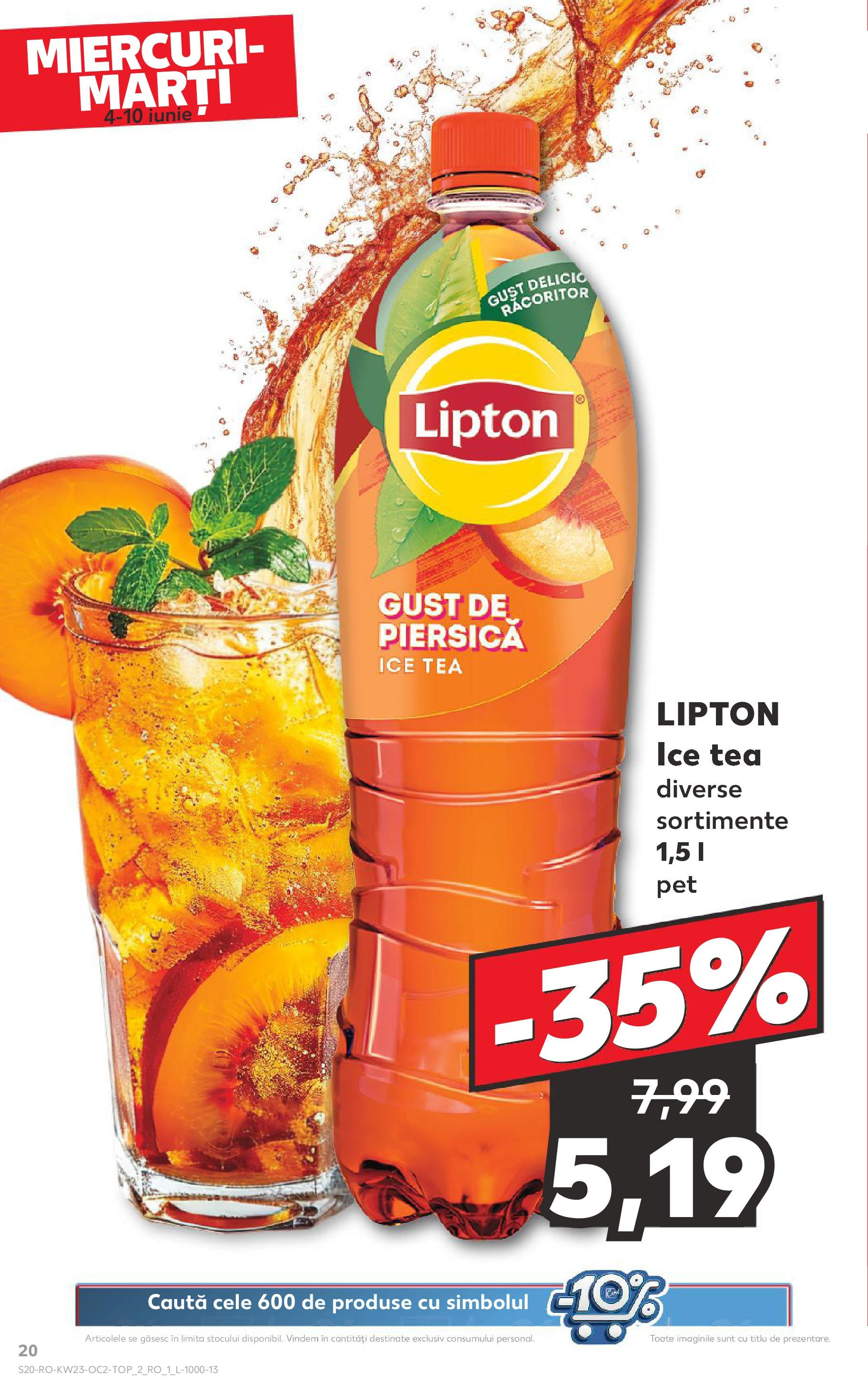 Catalog Kaufland 4 - 9 Iunie 2025 | Pagina 20 | Produse: Piersică, Ice tea