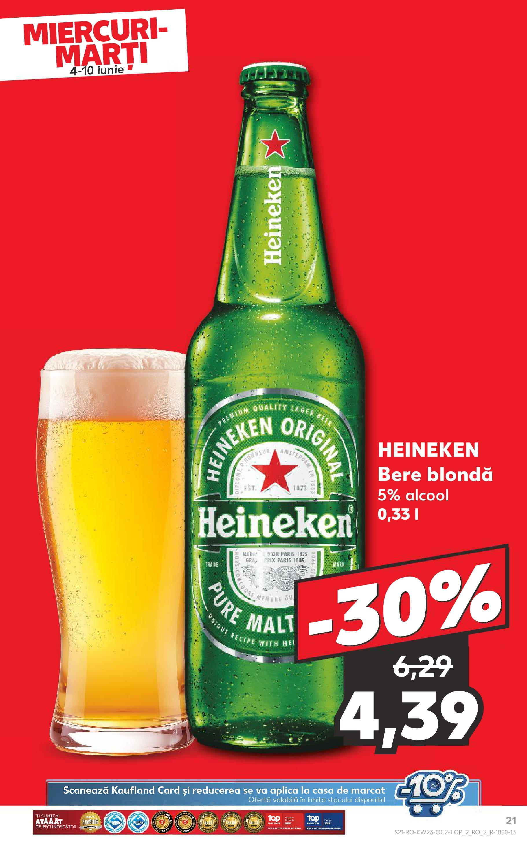 Catalog Kaufland 4 - 9 Iunie 2025 | Pagina 21 | Produse: Bere