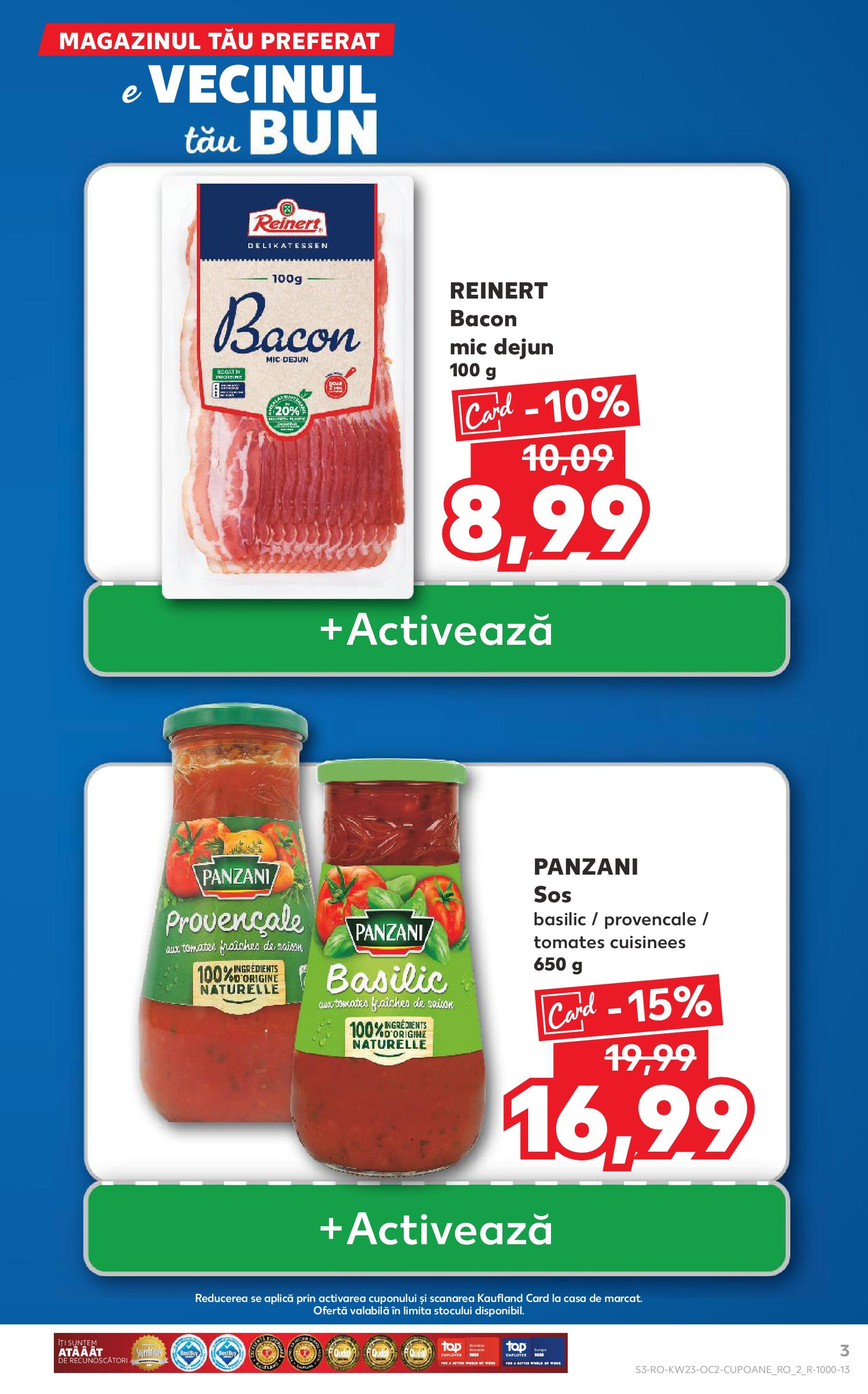 Catalog Kaufland 4 - 9 Iunie 2025 | Pagina 3 | Produse: Bacon