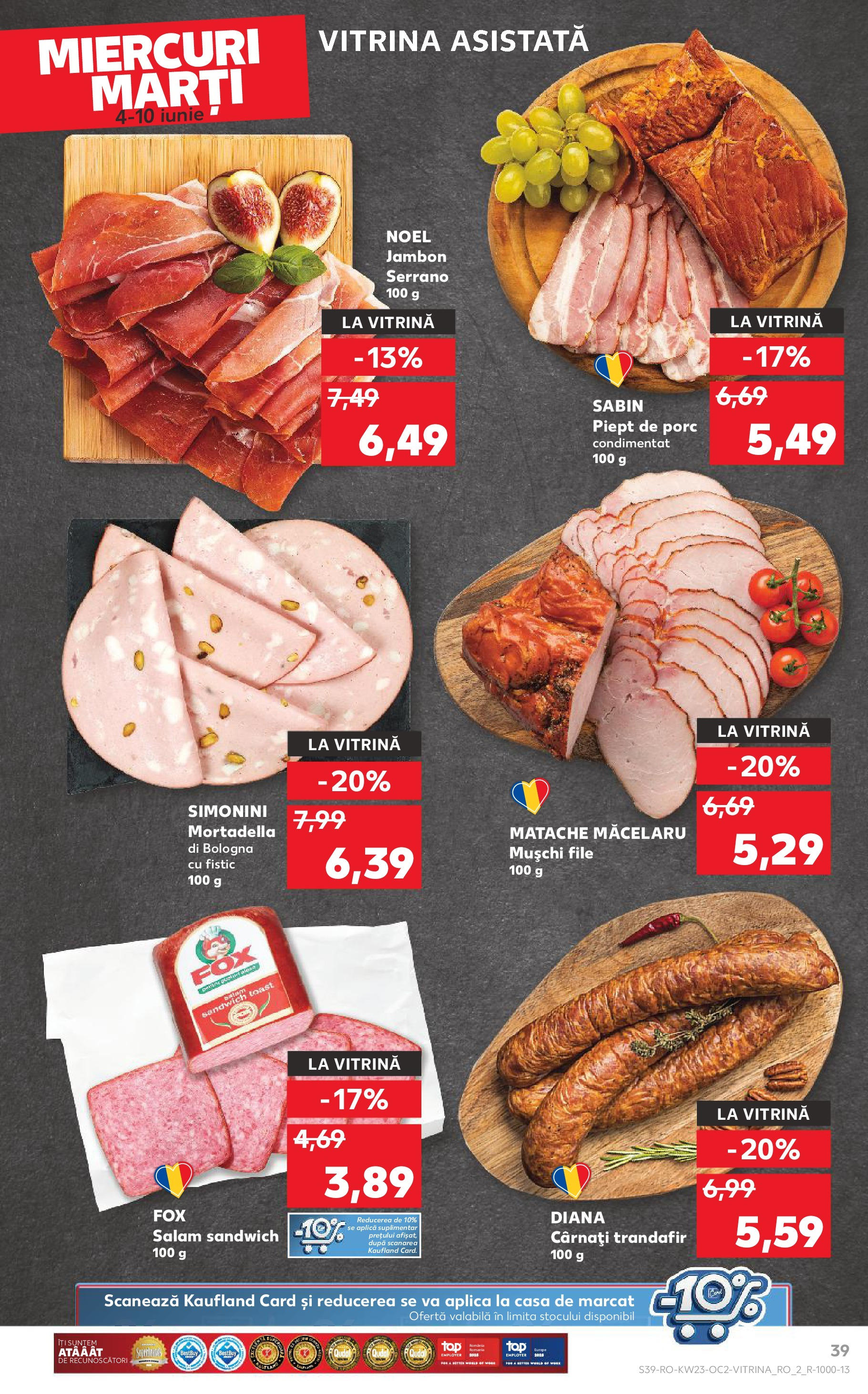 Catalog Kaufland 4 - 9 Iunie 2025 | Pagina 39 | Produse: Trandafir, Salam, Fistic, Cârnați
