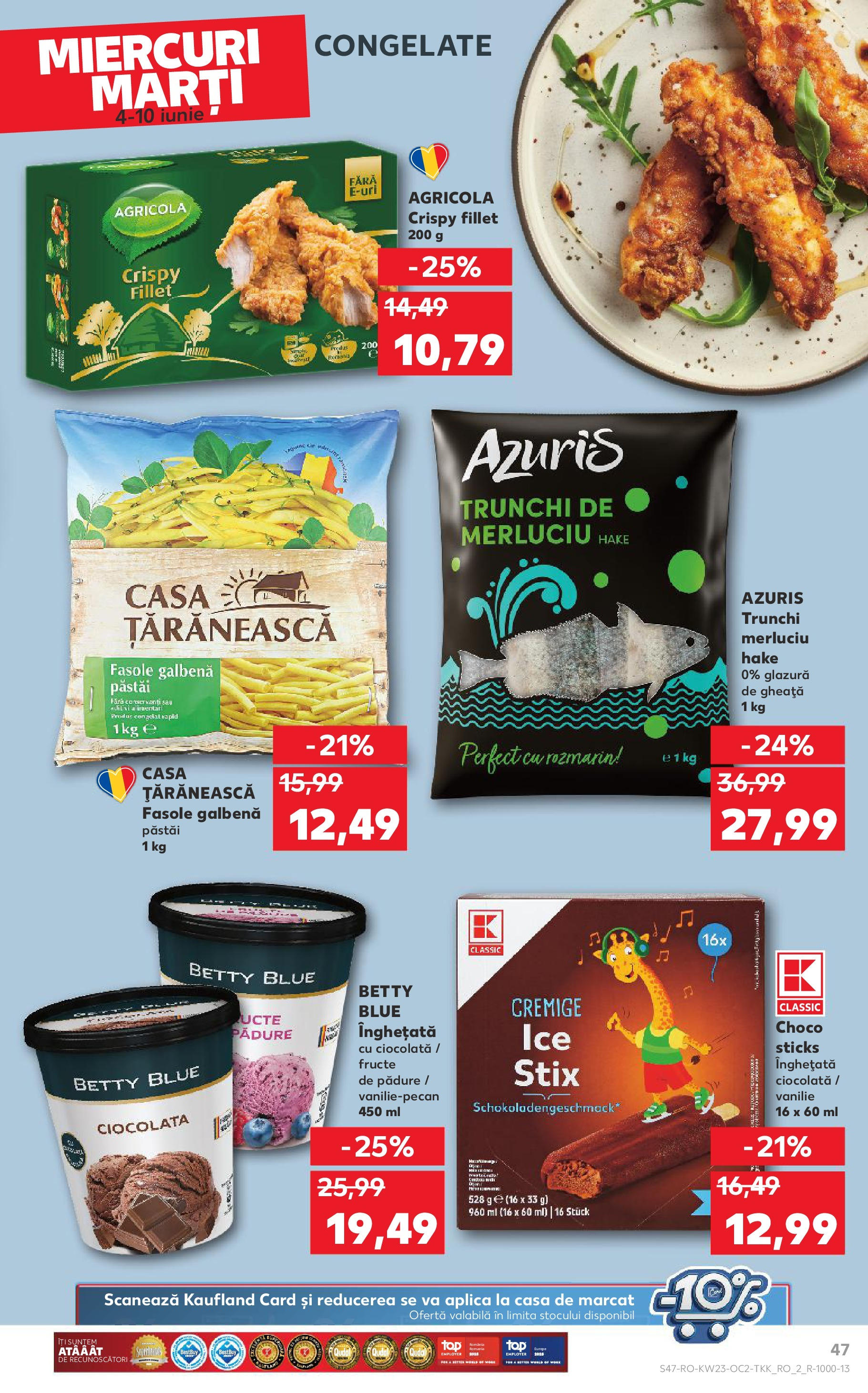 Catalog Kaufland 4 - 9 Iunie 2025 | Pagina 47 | Produse: Ciocolată, Înghețată, Fructe