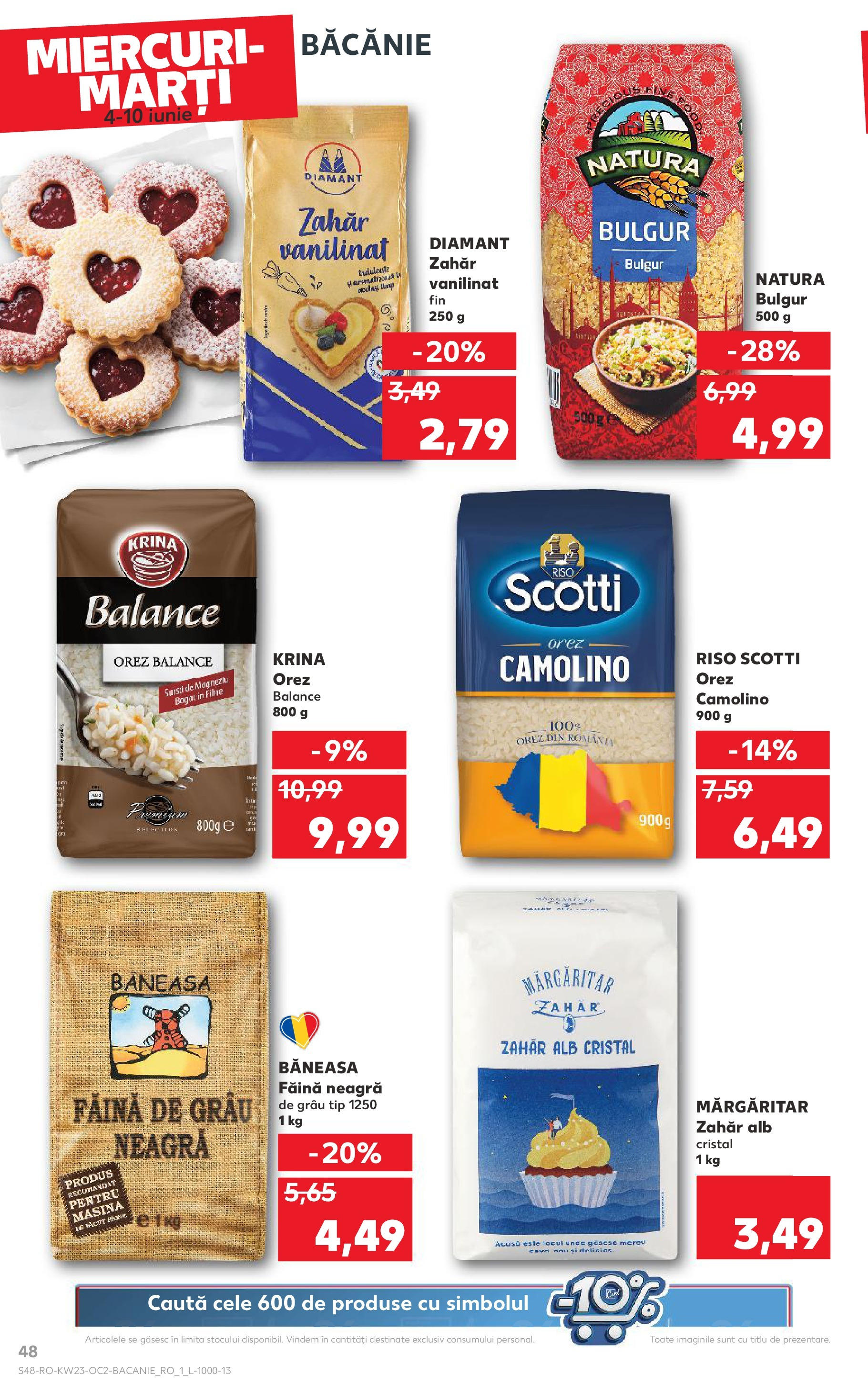 Catalog Kaufland 4 - 9 Iunie 2025 | Pagina 48 | Produse: Făină, Orez, Zahăr