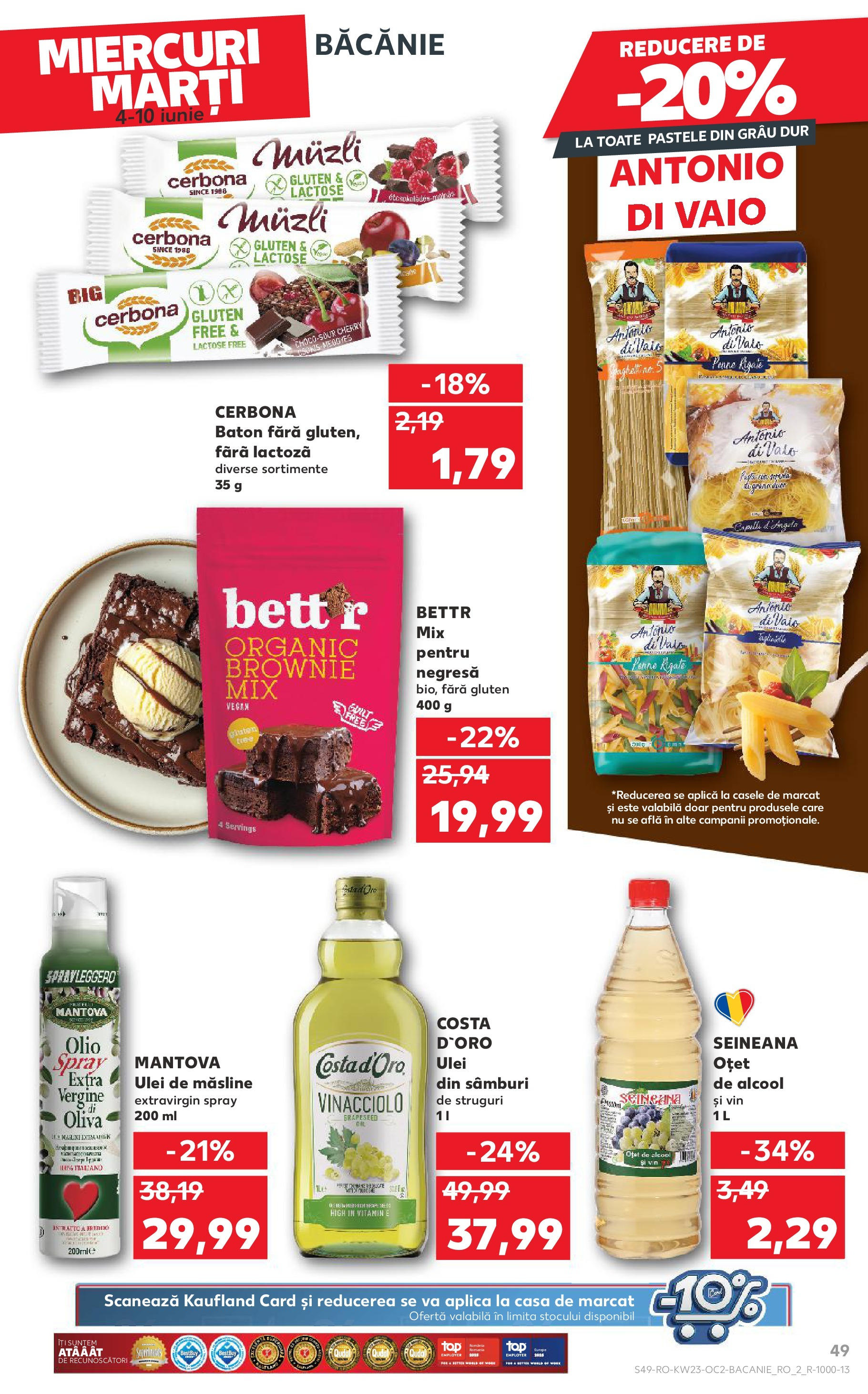 Catalog Kaufland 4 - 9 Iunie 2025 | Pagina 49 | Produse: Struguri, Măsline, Oțet, Vin