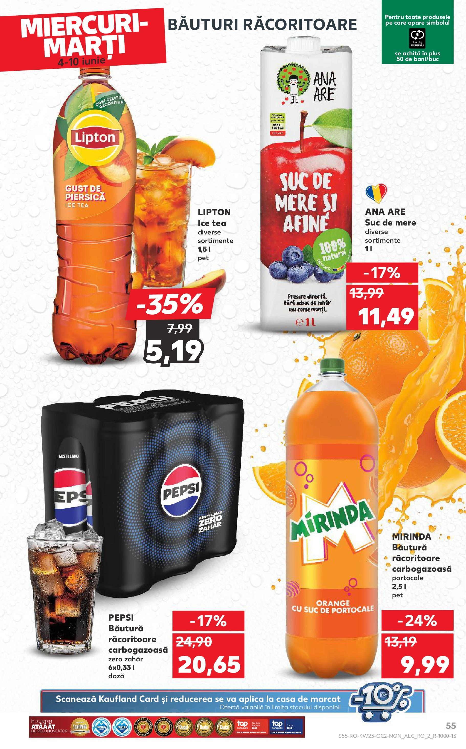 Catalog Kaufland 4 - 9 Iunie 2025 | Pagina 55 | Produse: Afine, Mere, Portocale, Zahăr