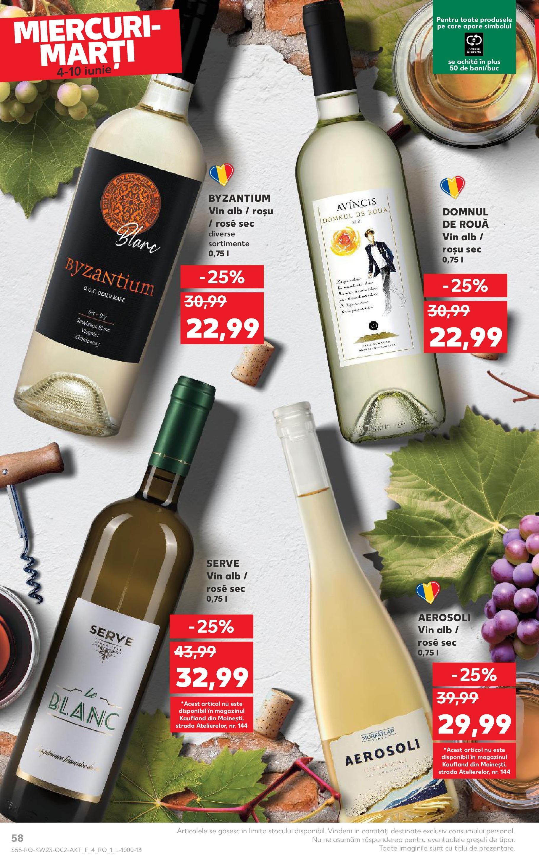 Catalog Kaufland 4 - 9 Iunie 2025 | Pagina 58 | Produse: Vin
